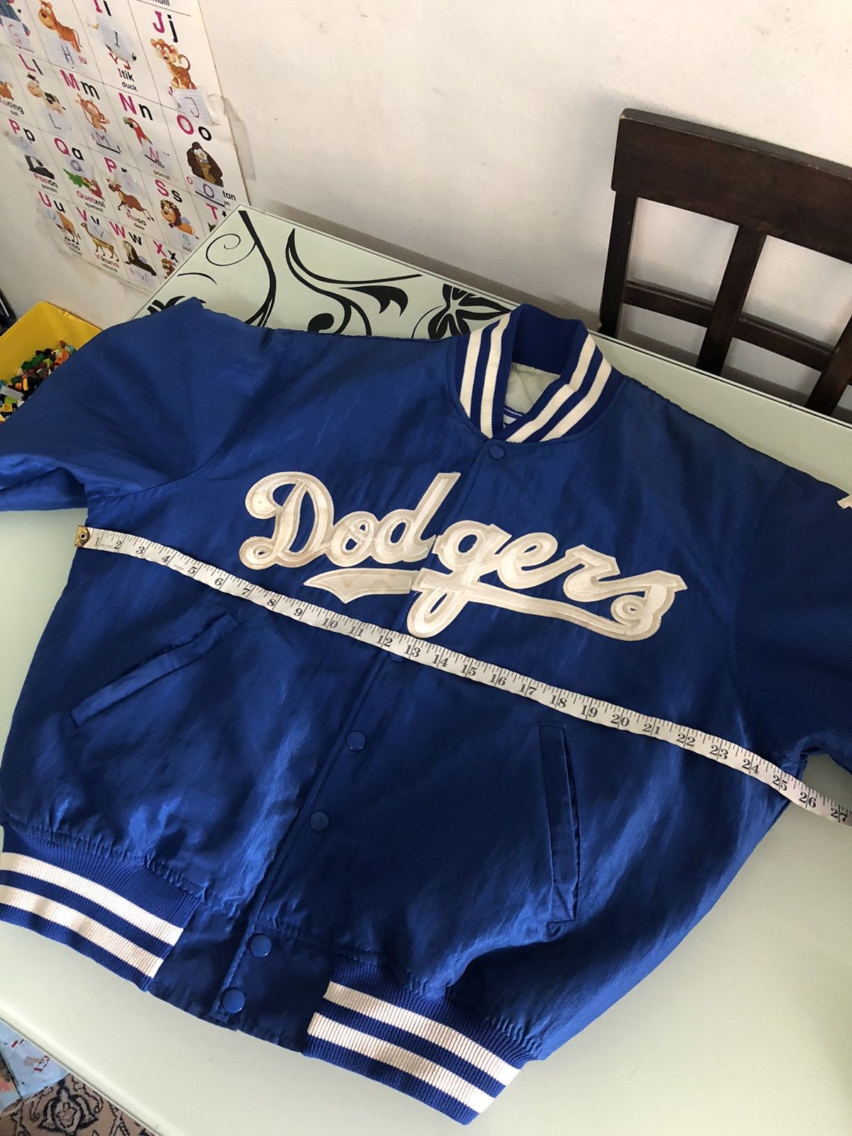 MLB Vintage 90s Dodgers MLB Nomo by Starter Bomber Jacket Size US M / EU 48-50 / 2 - 18 Thumbnail