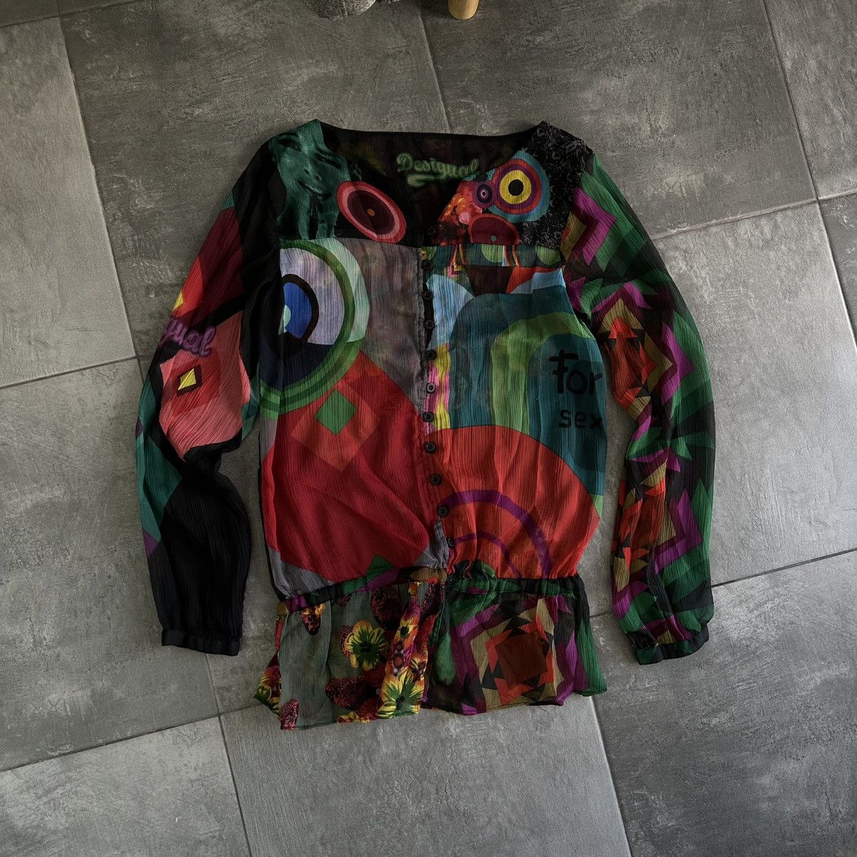 Desigual Vintage Japanese Style Desigual Shirt Button Up Y2K Size US S / EU 44-46 / 1 - 1 Thumbnail