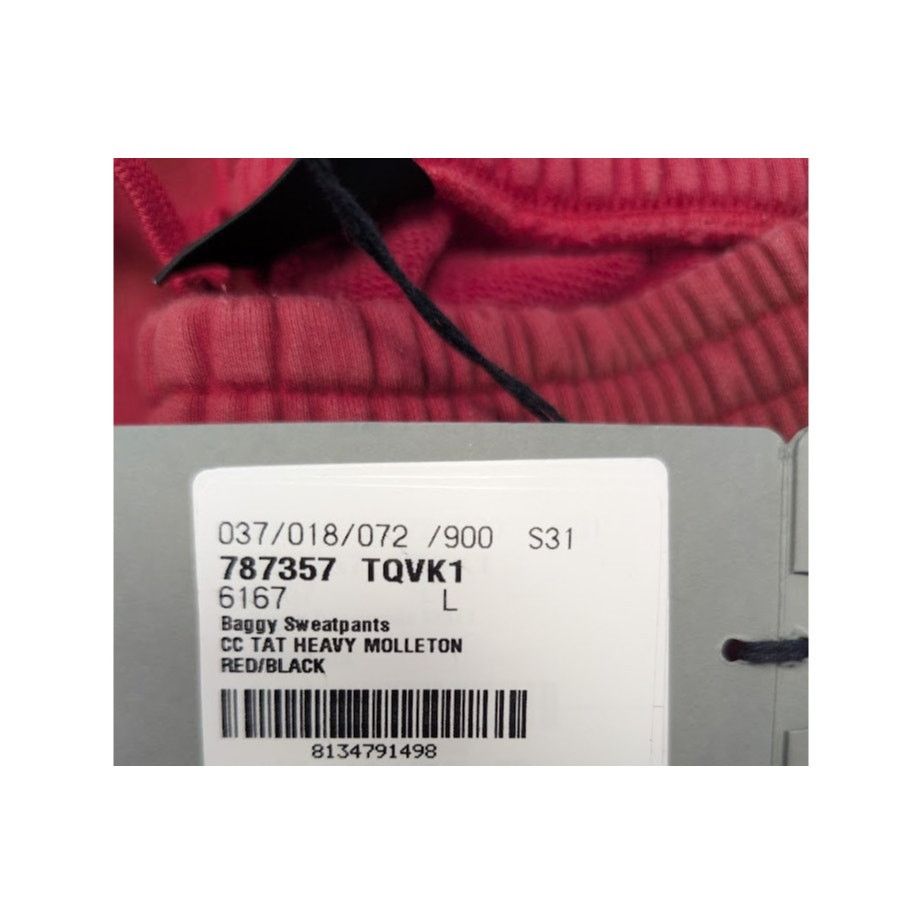 Balenciaga o1rshd1 Baggy Sweatpants & Joggers in Red/Black Size US 34 / EU 50 - 22 Thumbnail