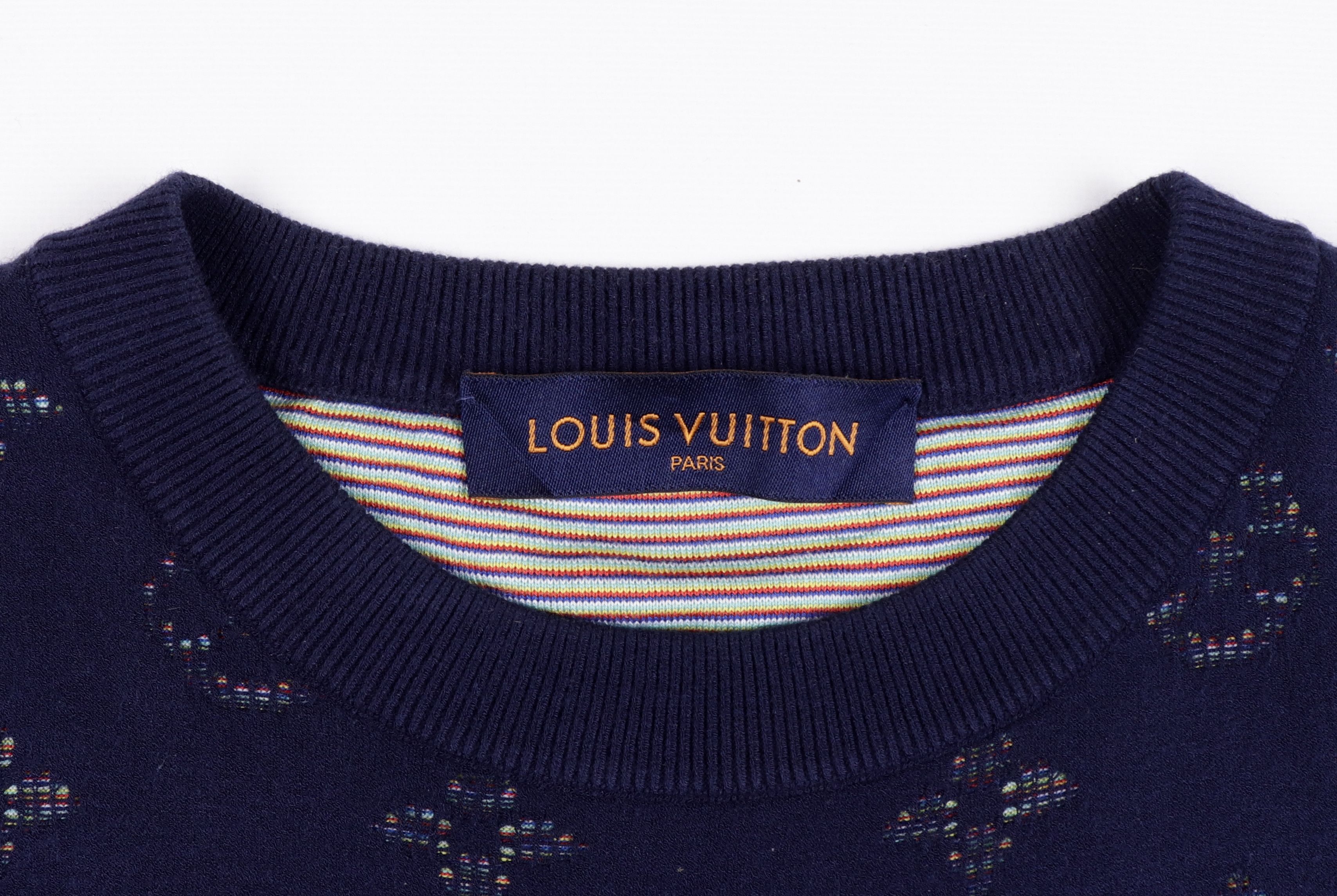 Louis Vuitton Men's Louis Vuitton Blue Monogram Sweater Size S Size US S / EU 44-46 / 1 - 4 Thumbnail