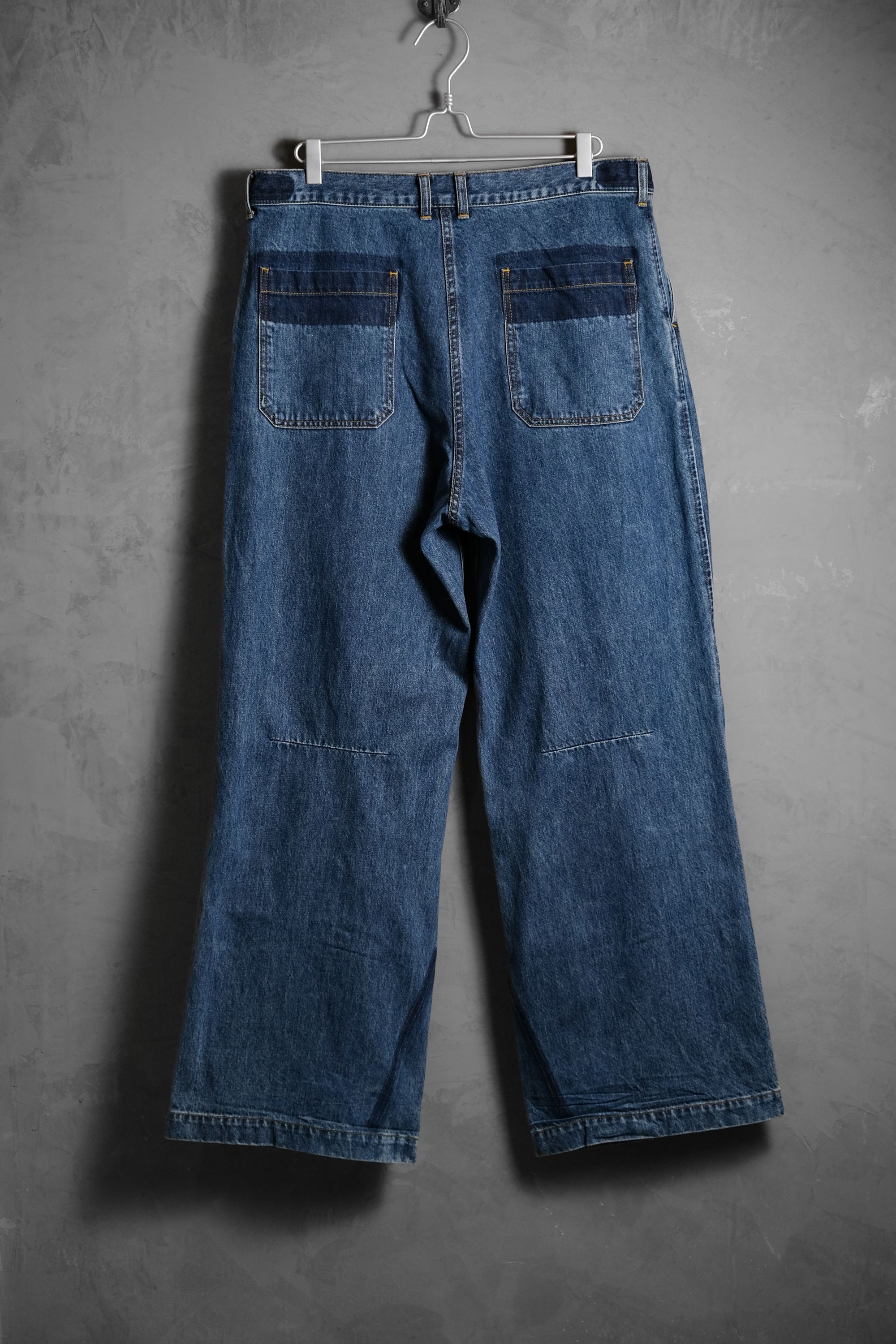 Japanese Brand MATSUFUJI Denim Wide Trousers INDIGO Size US 36 / EU 52 - 8 Thumbnail