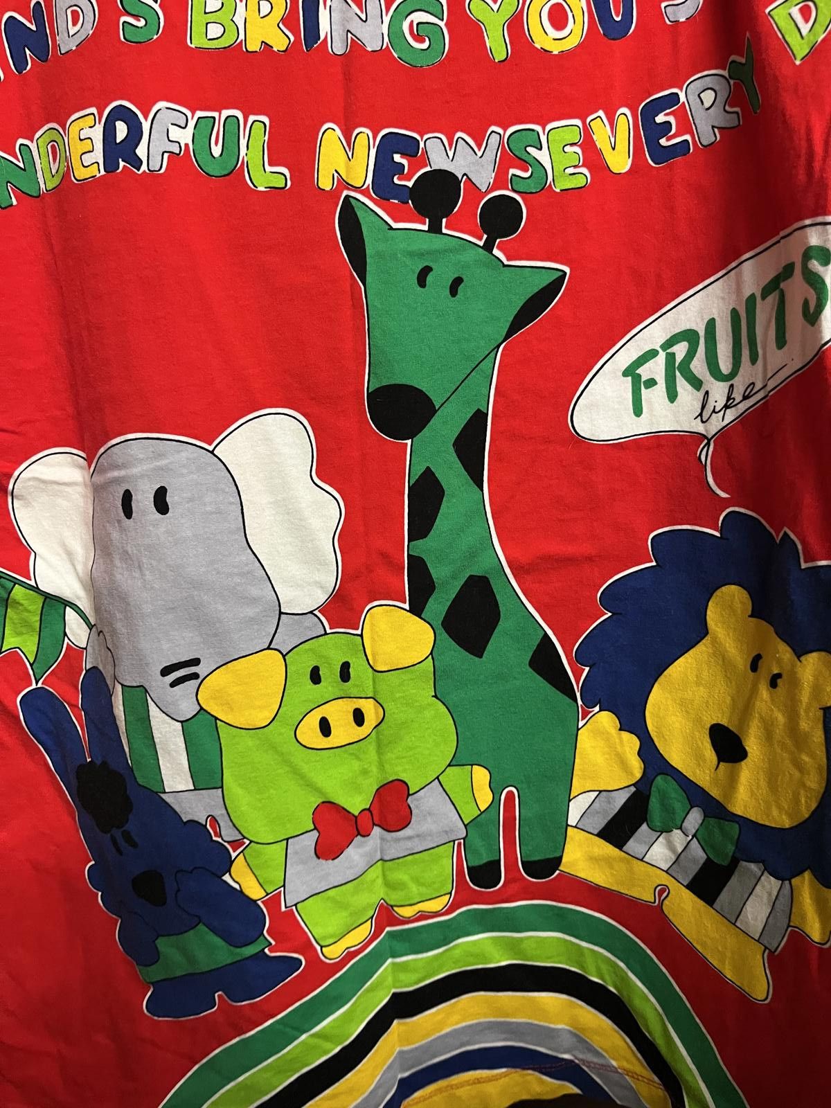 Designer Kindergarten Teacher Tee - Double Sided Animals - Size US M / EU 48-50 / 2 - 4 Thumbnail