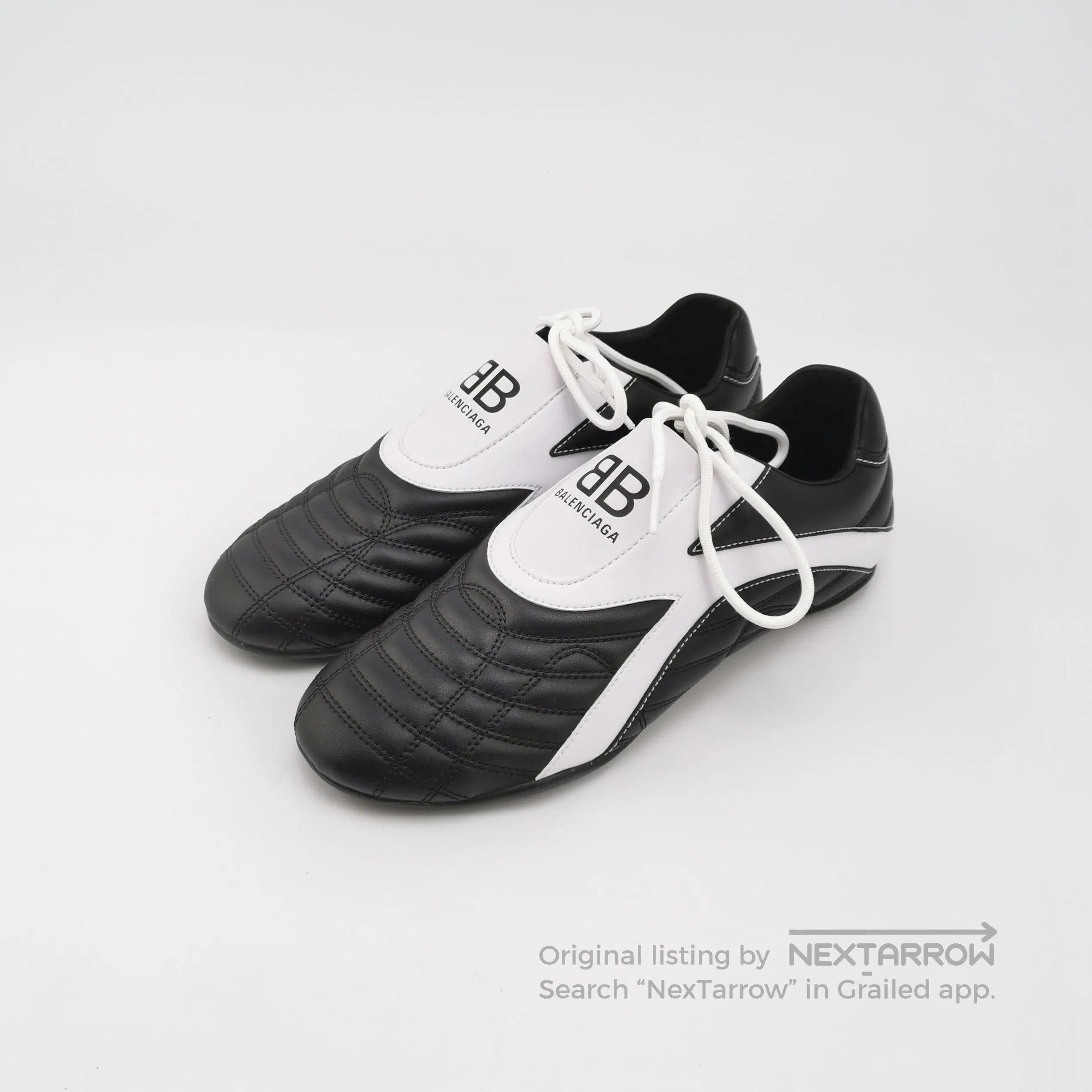 Balenciaga Balenciaga Zen Leather Colorblock Logo Lace. Size US 7.5 / EU 40-41 - 1 Thumbnail