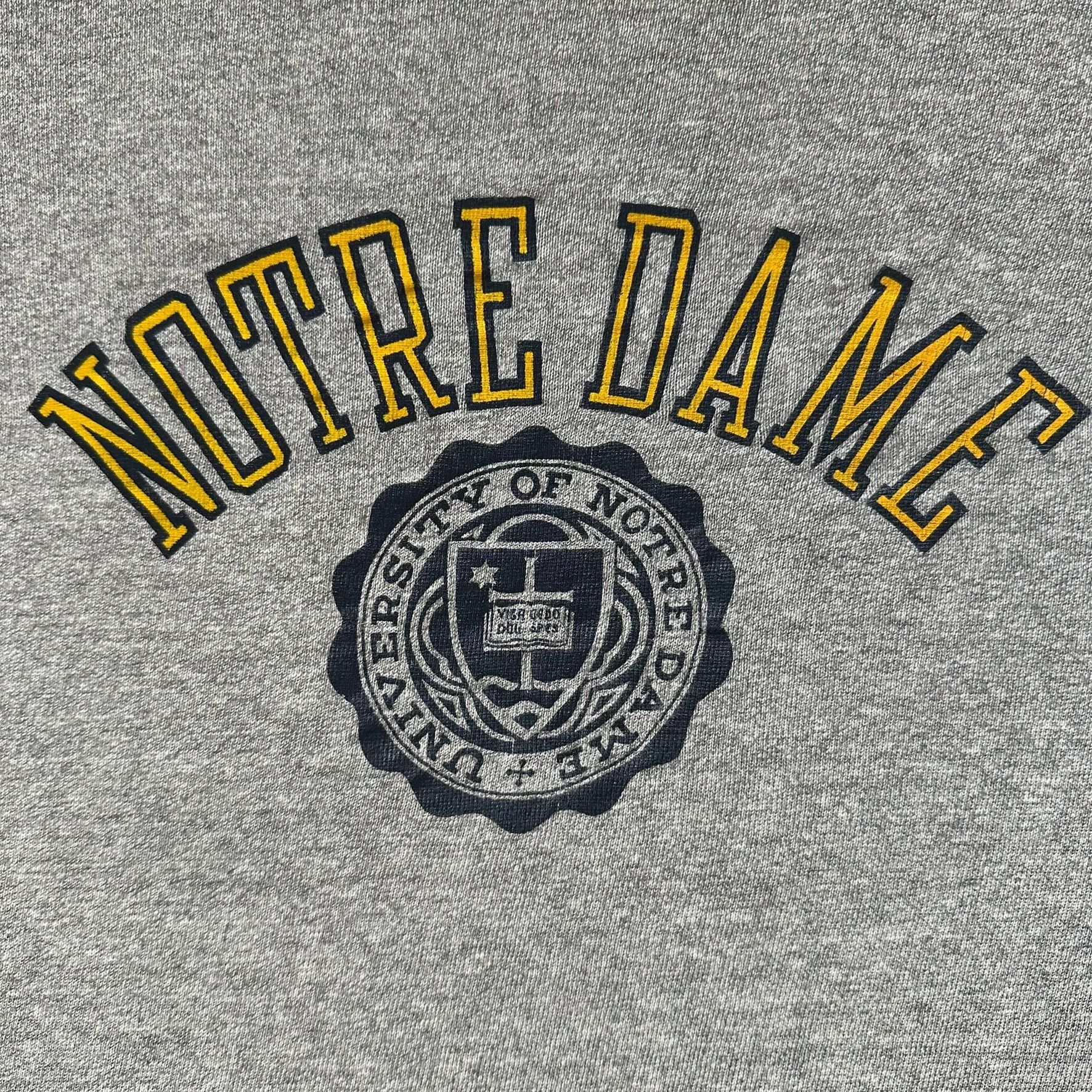 Champion Vintage 80s Champion Notre Dame T-Shirt Single Stitch Univer Size US L / EU 52-54 / 3 - 2 Thumbnail