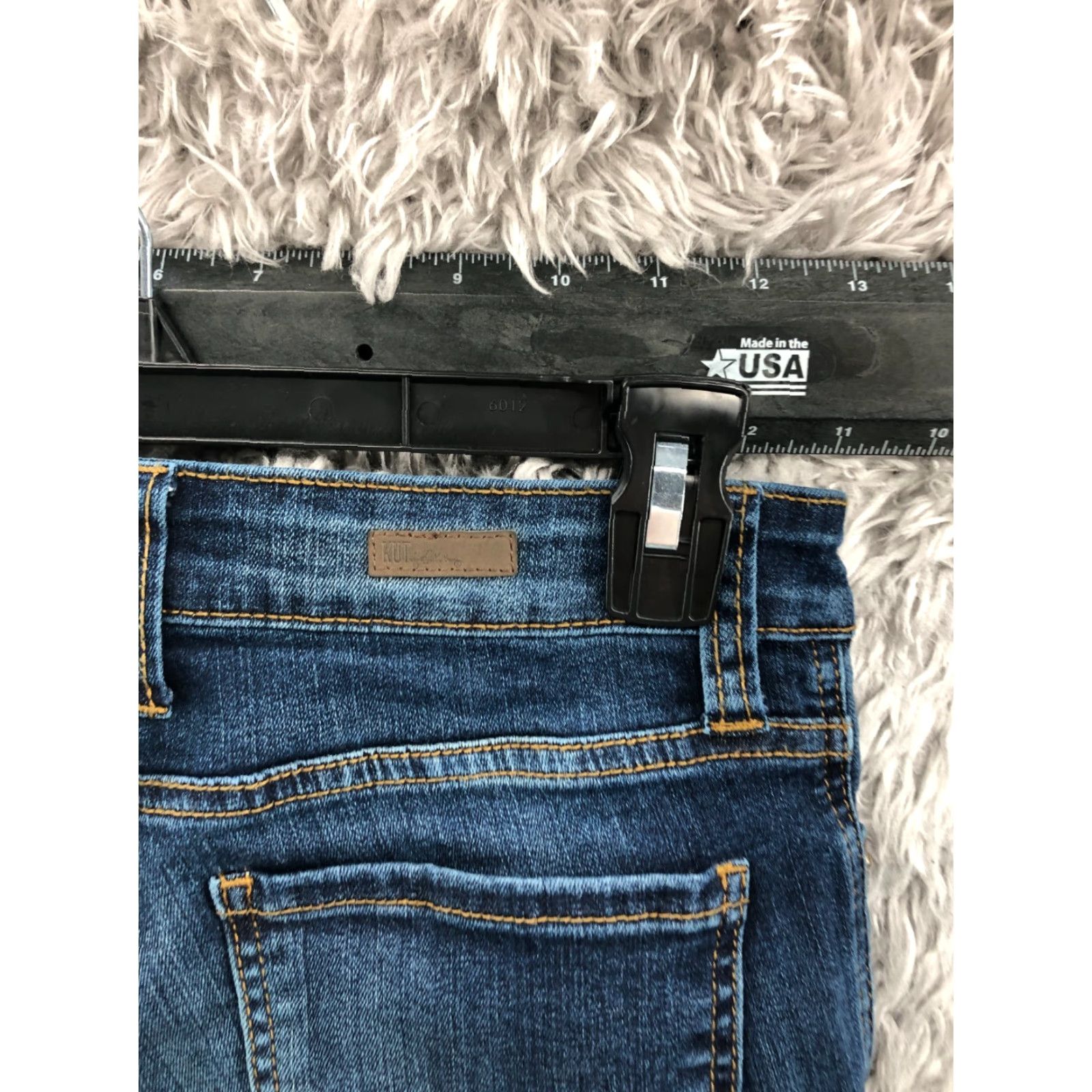 Vintage Kut From the Kloth Jeans Toothpick Skinny Size 4 Short Medium Wash Blue Womens Size 27" / US 4 / IT 40 - 6 Thumbnail