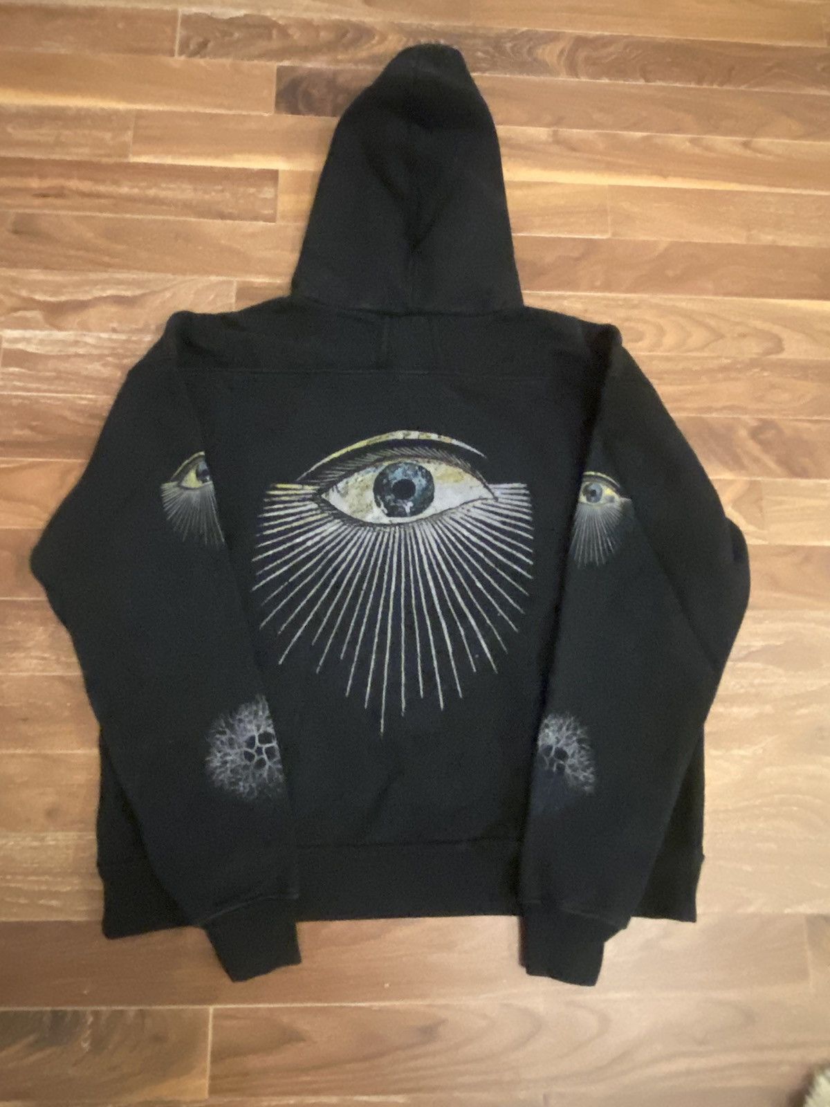 image of Rhude Honest Eye Hoodie S in Grey, Men's (Size Small)