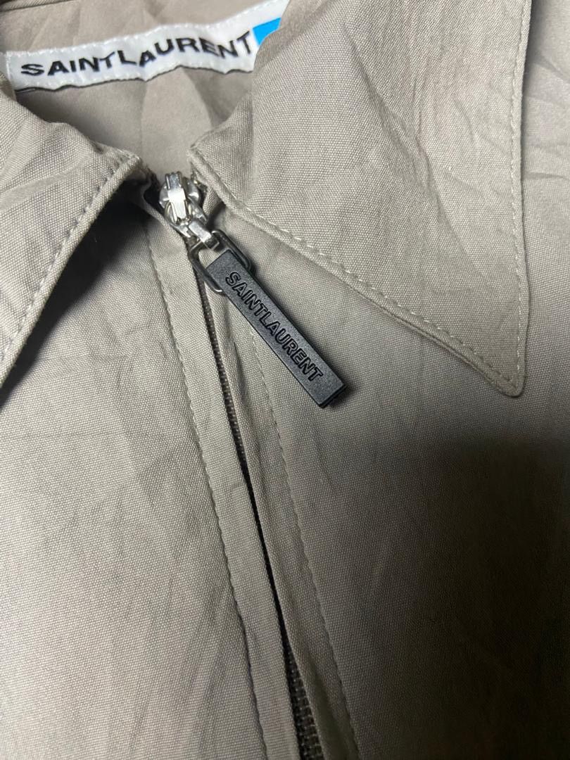 Saint Laurent Paris Saint Laurent Quarter Zip Short Sleeve Polo Shirt (171) Size US M / EU 48-50 / 2 - 10 Thumbnail