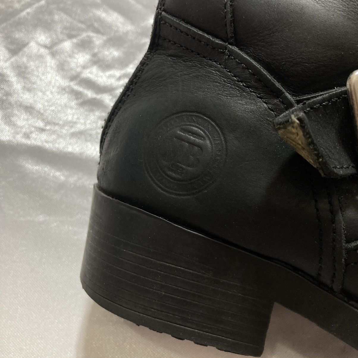 Dirk Bikkembergs JOHNNY BULLS - Western Leather Biker Boots Bondage Zip Back Size US 5 / EU 37 - 9 Thumbnail