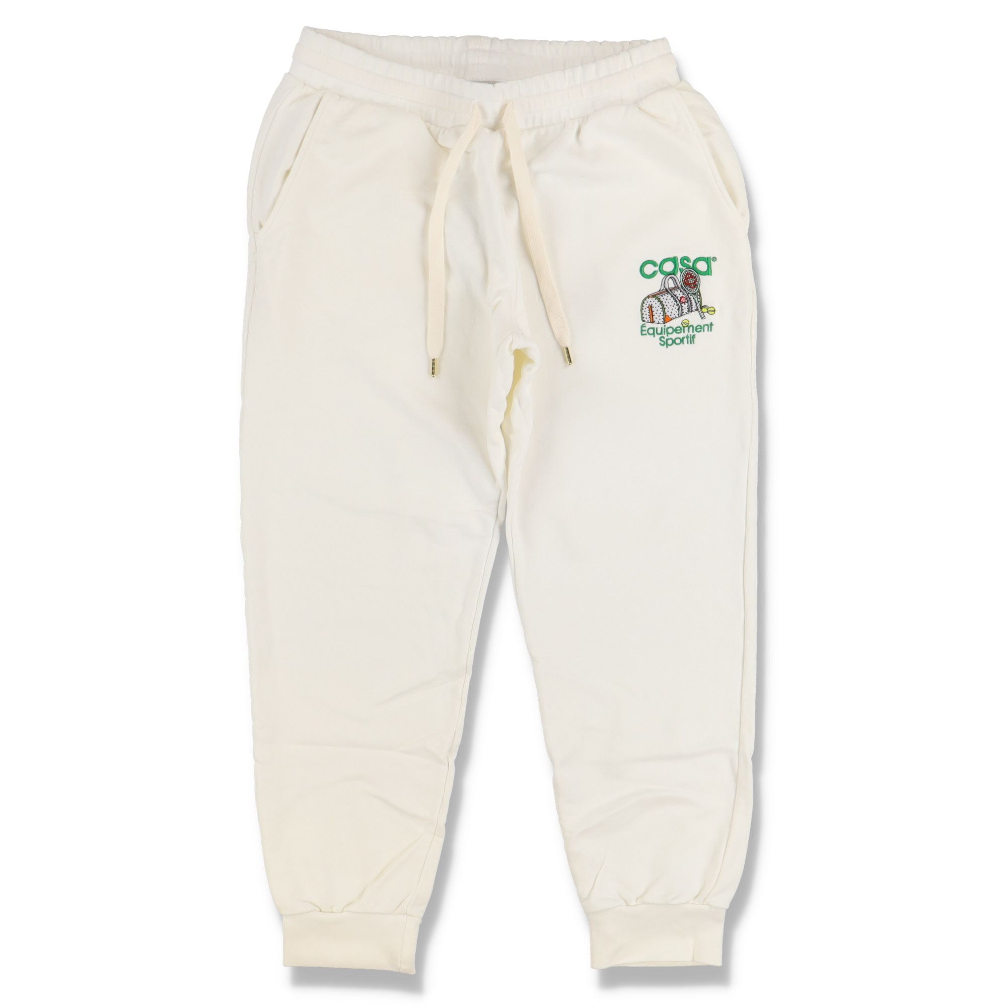 Casablanca Off-White Embroidered Equipement Logo Sweatpants Size US 28 / EU 44 - 1 Thumbnail
