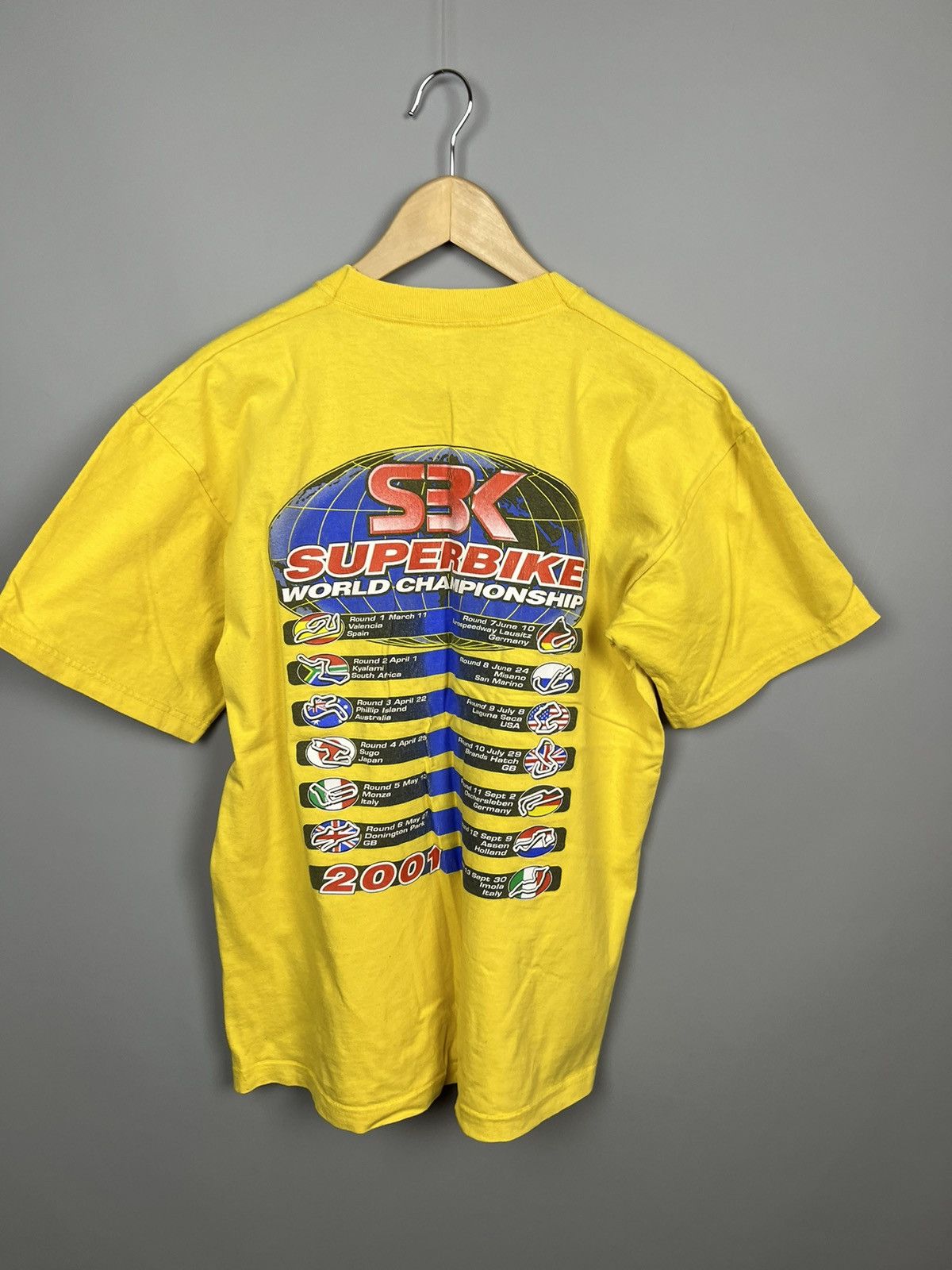 Vintage 2001 SBK Superbike World Championship Hatch rare t shirt Size US L / EU 52-54 / 3 - 7 Thumbnail