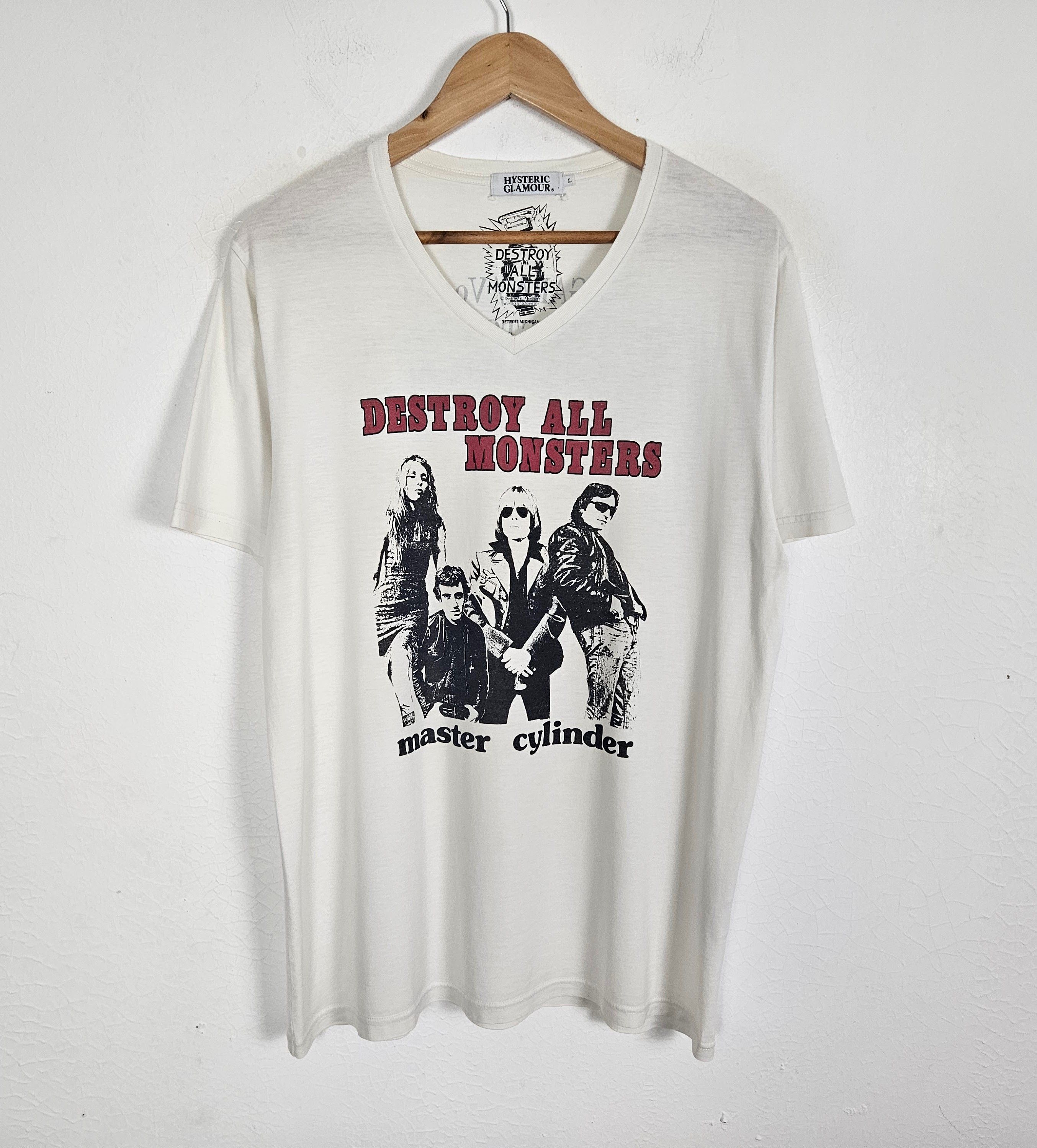 Band Tees × Hysteric Glamour Hysteric Glamour Destroy All Monster master cylinder shirt Size US L / EU 52-54 / 3 - 3 Thumbnail