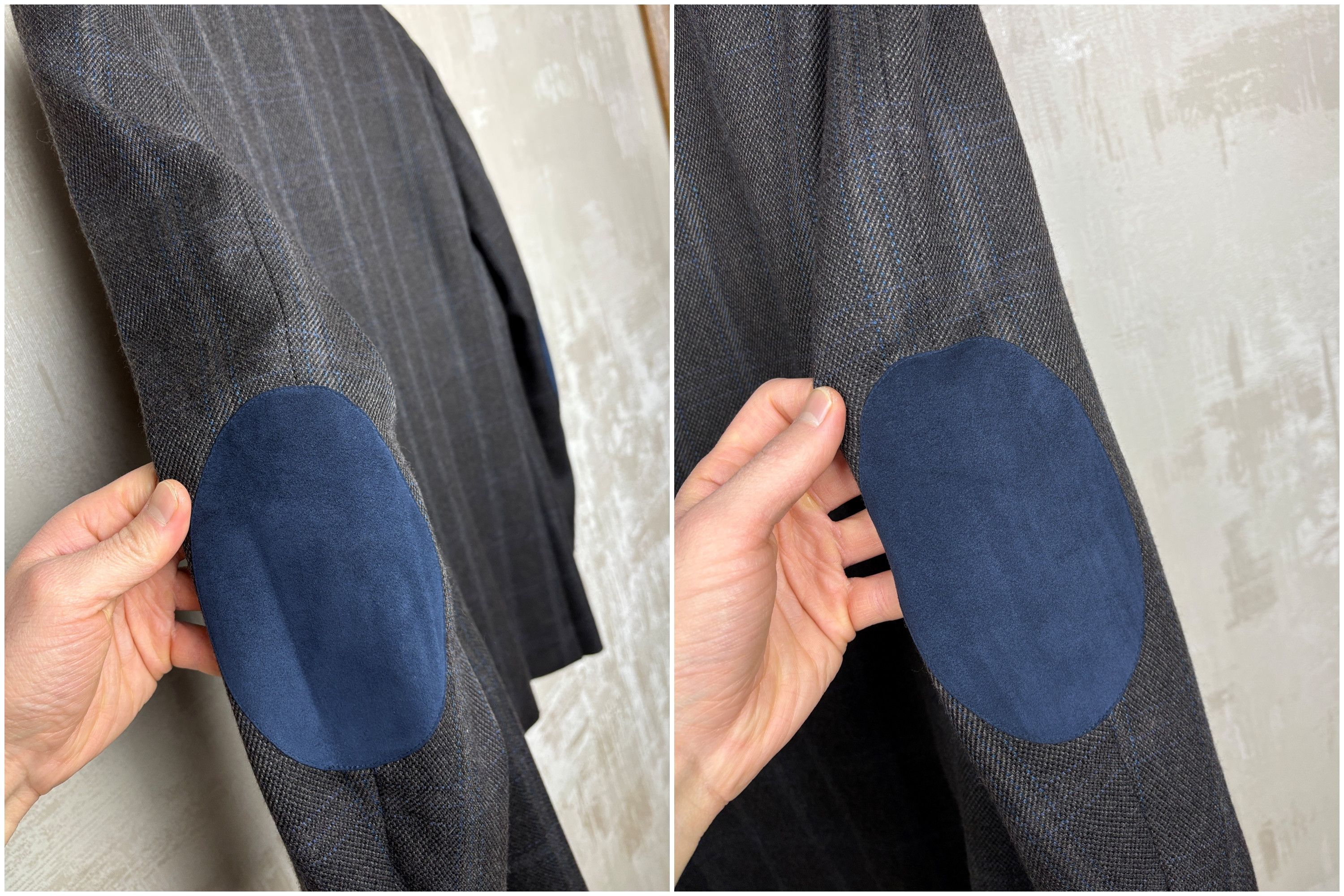 Pal Zileri Pal Zileri Wool Cashmere Check Blazer Elbow Pads EU 48 US 38 Size 38R - 17 Thumbnail