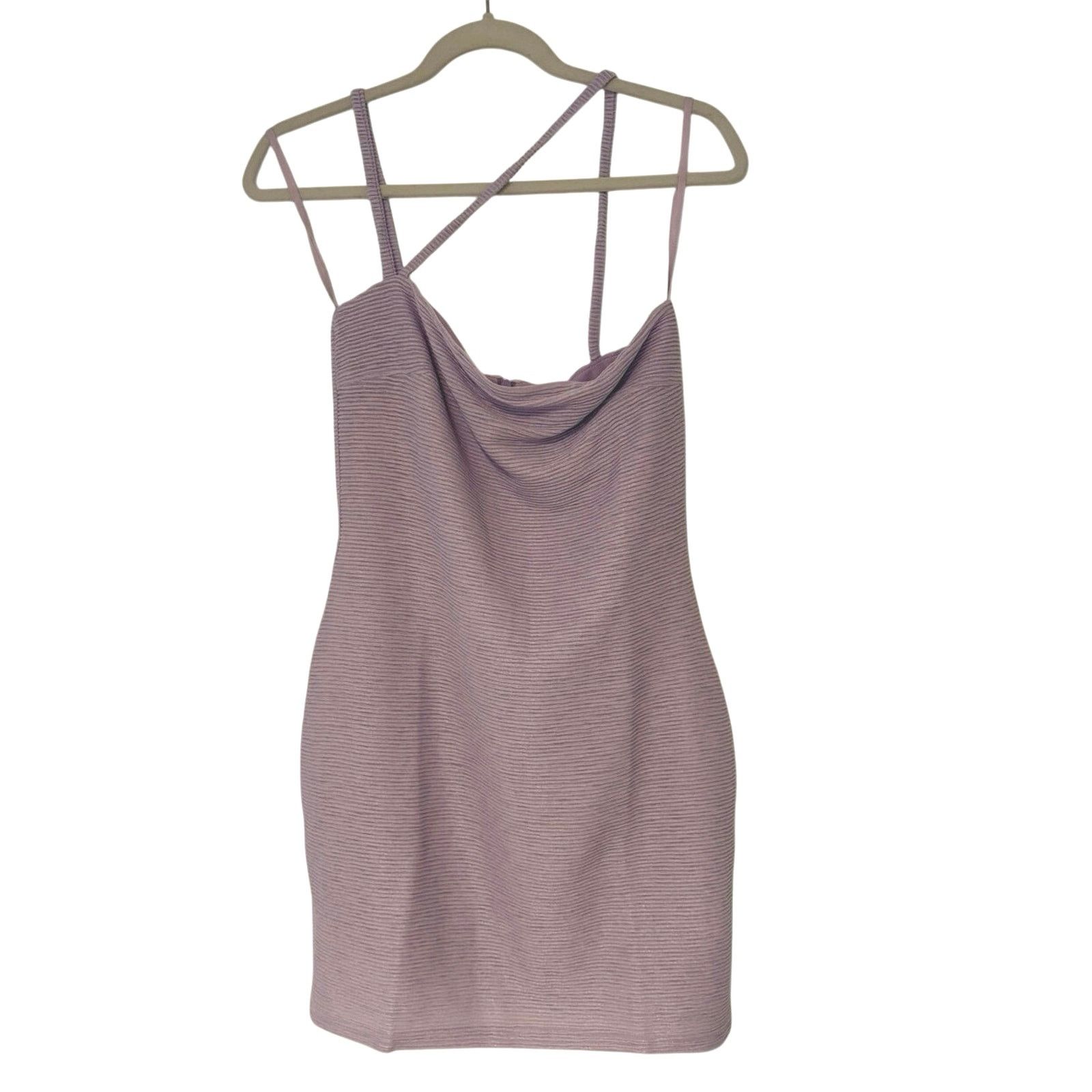 REVOLVE NWT RUMER Penelope Rib Body-con Minidress Lilac Size Large Size L / US 10 / IT 46 - 4 Thumbnail