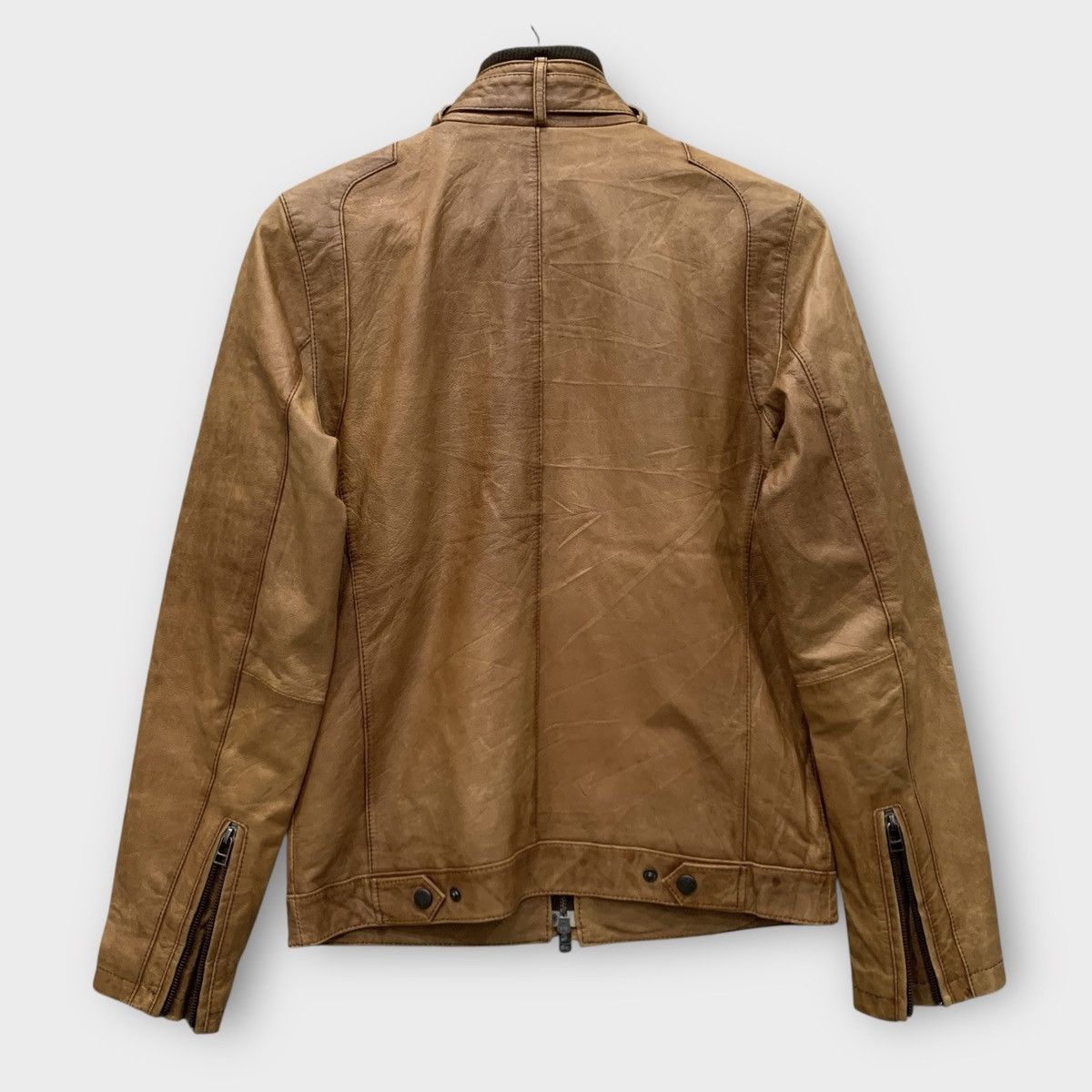 Journal Standard JOURNAL STANDARD JAPAN SHEEPSKIN LEATHER BIKER JACKET Size US S / EU 44-46 / 1 - 2 Thumbnail