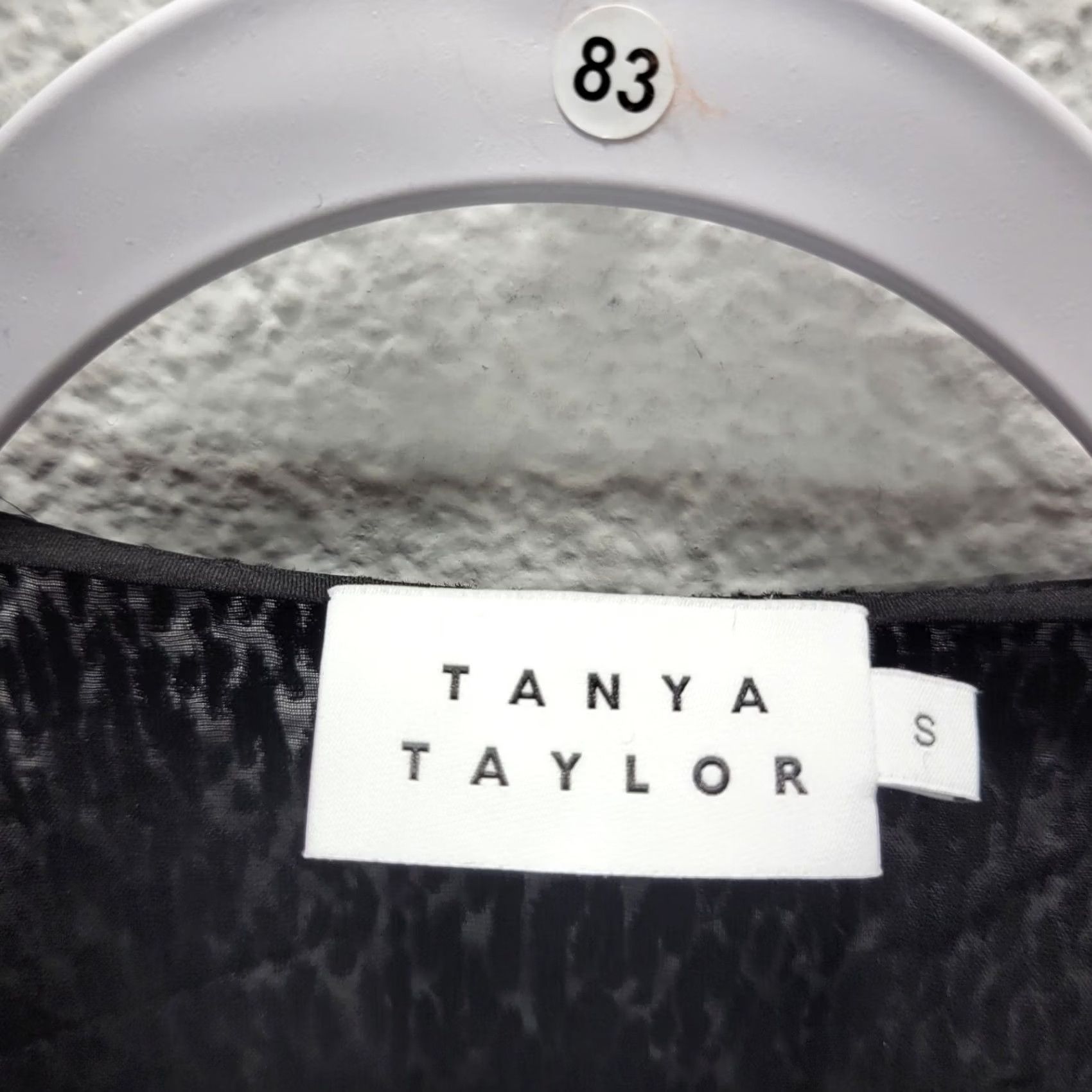 Tanya Taylor Tanya Taylor Womens Blouse Size S Black Sheer Ruffled Shoulder NWOT Size S / US 4 / IT 40 - 5 Thumbnail