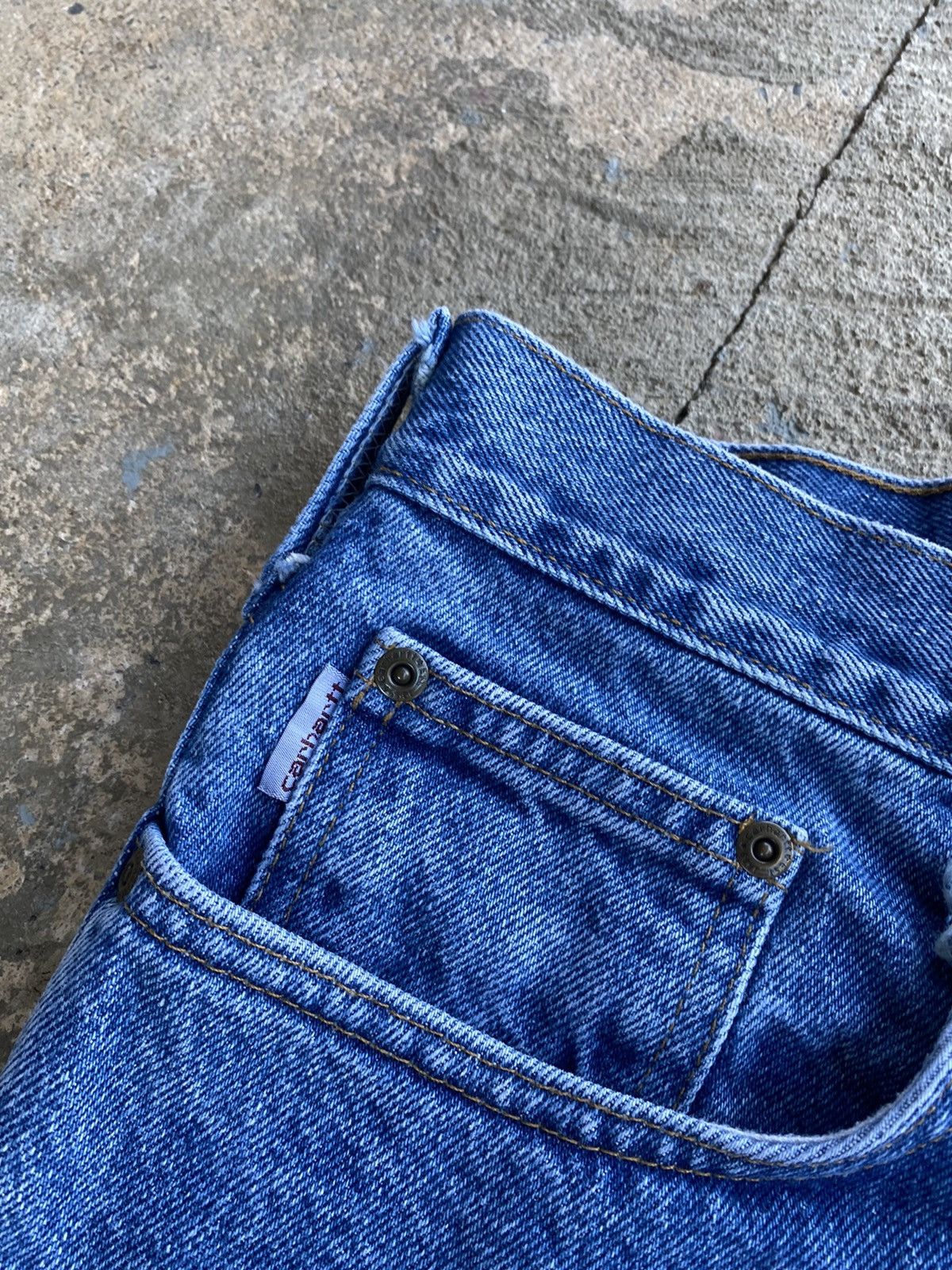 Carhartt × Vintage Vintage Y2K Carhartt Denim Workwear Jeans Size US 38 / EU 54 - 5 Thumbnail