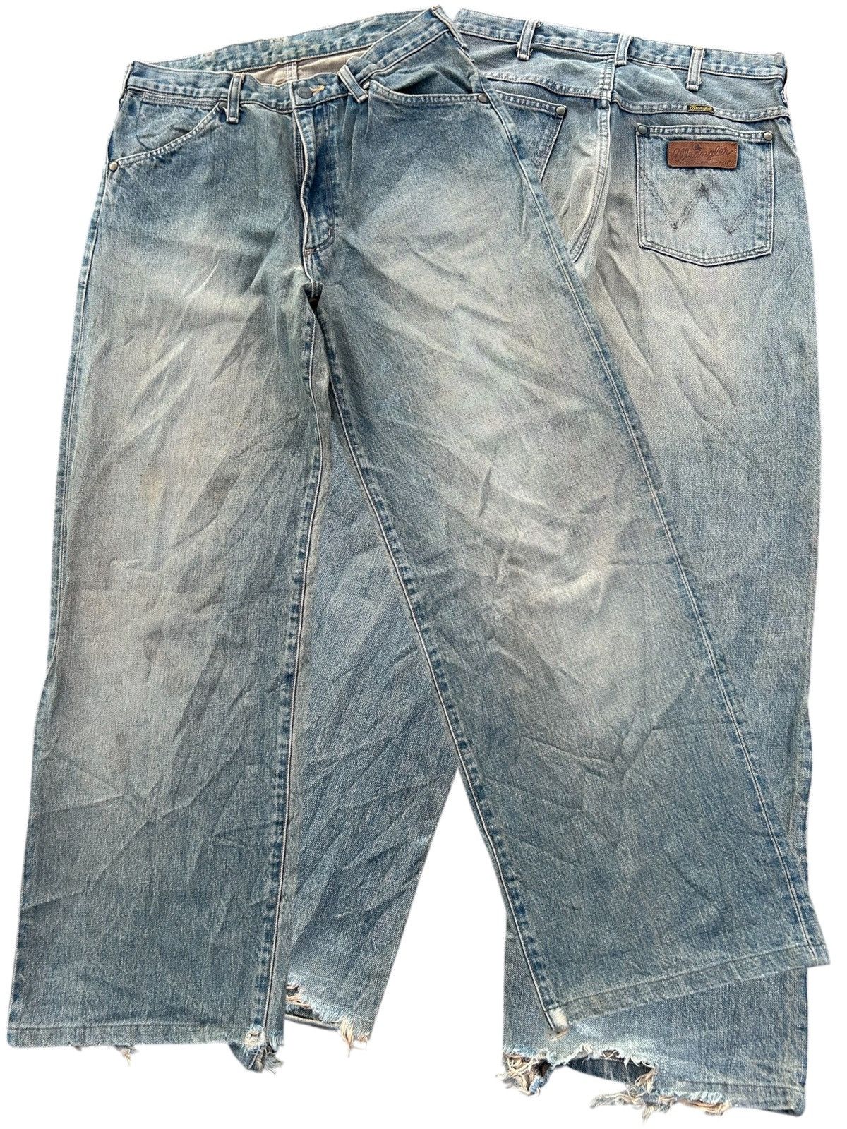Japanese Brand × Kapital × Vintage Wrangler Selvedge Baggy Distressed Denim Jeans Rusty Size US 31 - 1 Thumbnail