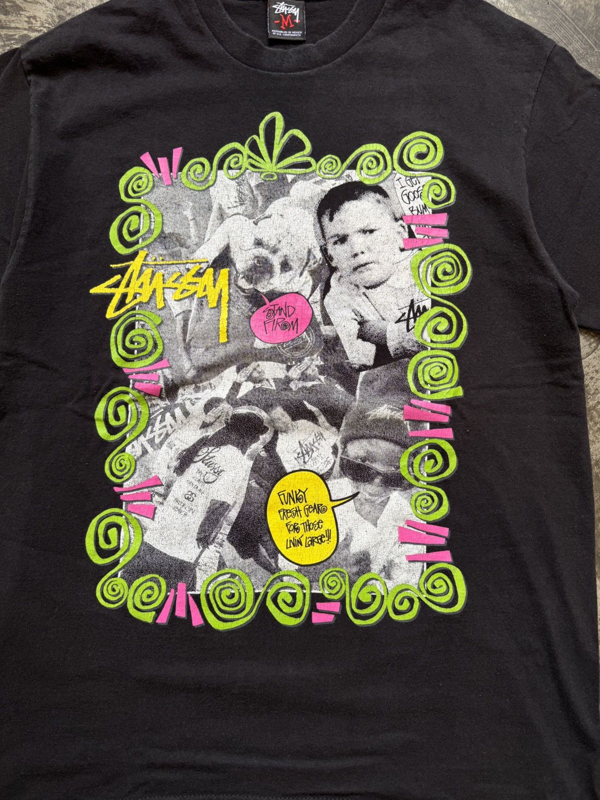 VINTAGE STUSSY KIDS PHOTO TEE