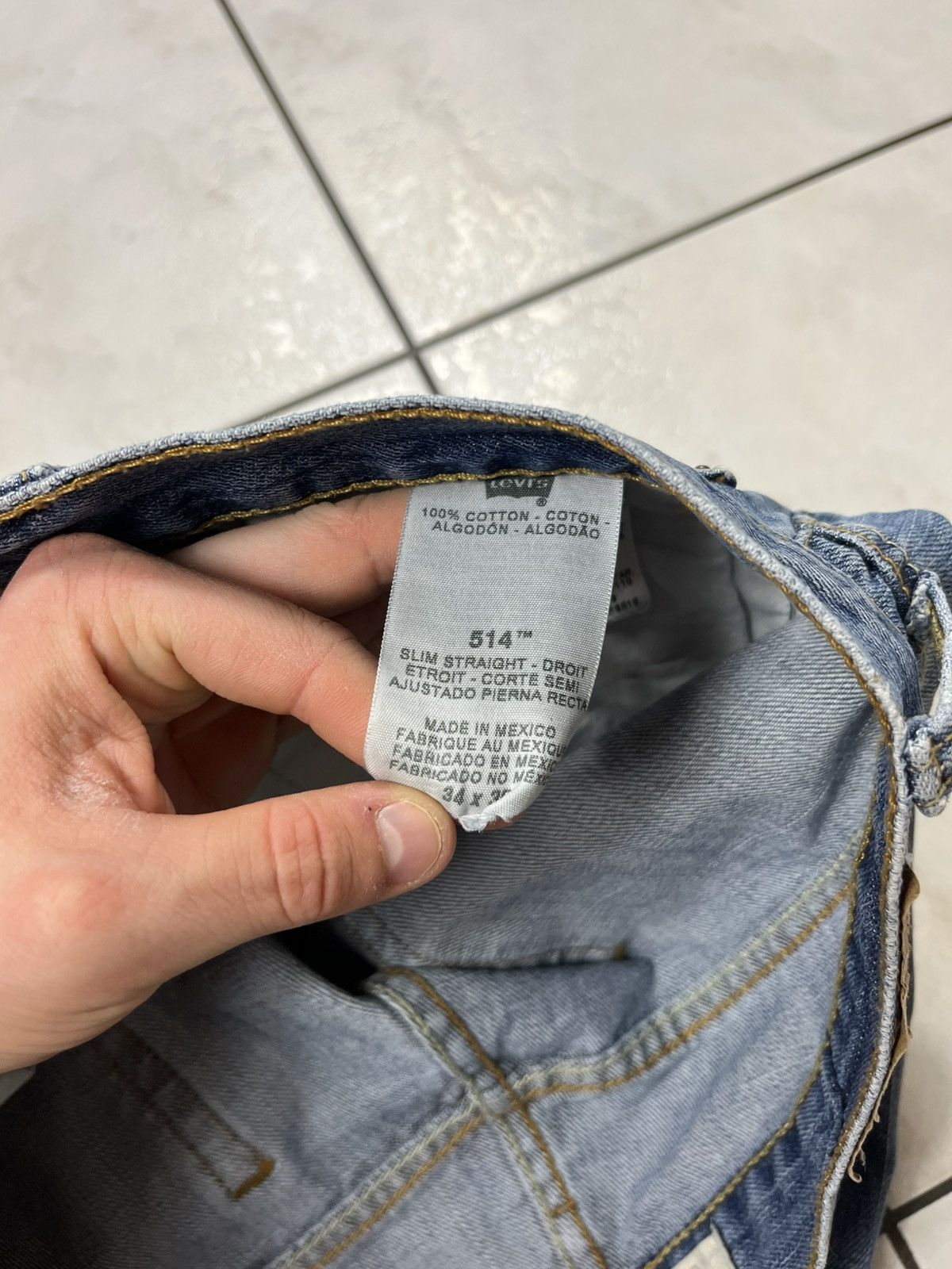 Levi's × Vintage Vintage Levi’s 514 slim straight distressed jeans y2k pants Size US 34 / EU 50 - 20 Thumbnail