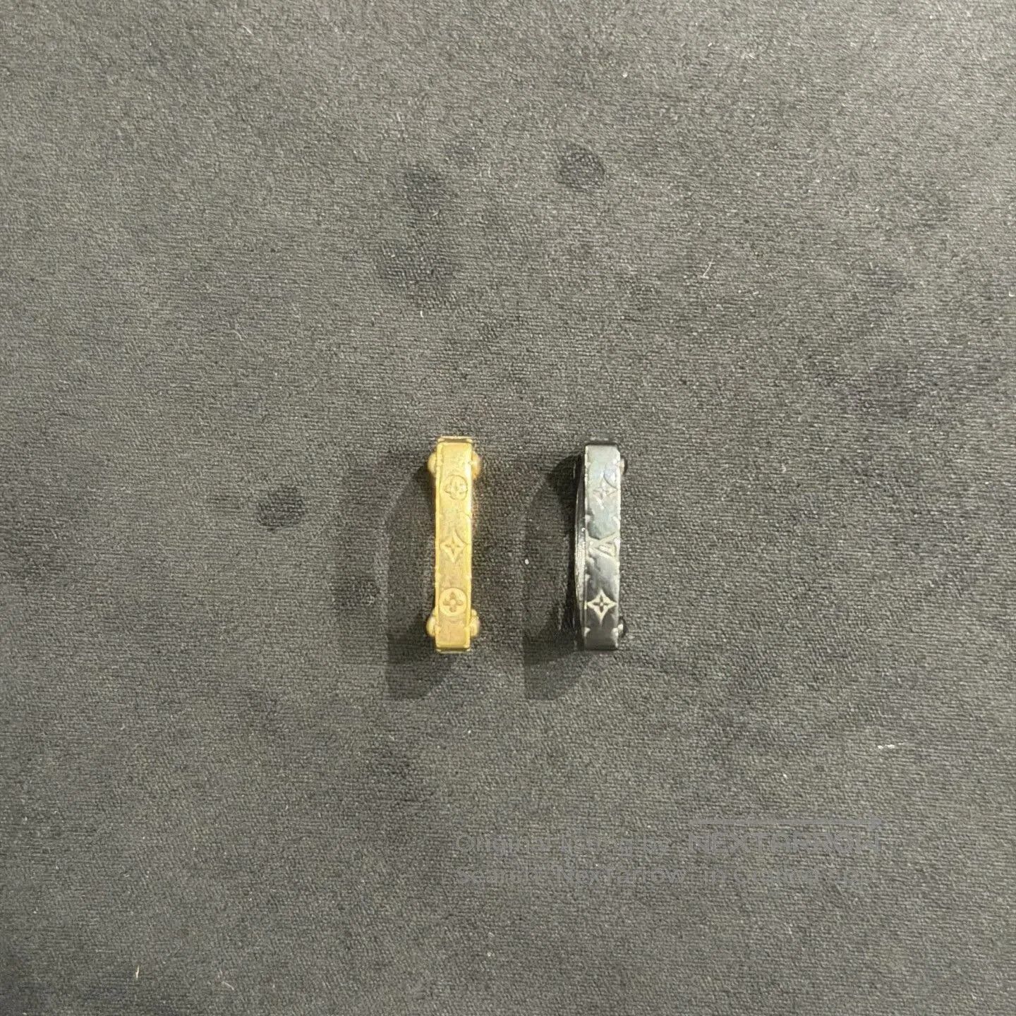 Louis Vuitton Louis Vuitton Black Gold Monogram Ring. Size ONE SIZE - 4 Thumbnail