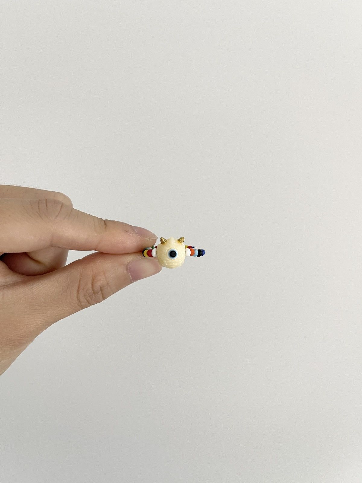 Vintage STEAL! Y2K Japan Baby Evil Giant Eye Ring Size ONE SIZE - 1 Thumbnail