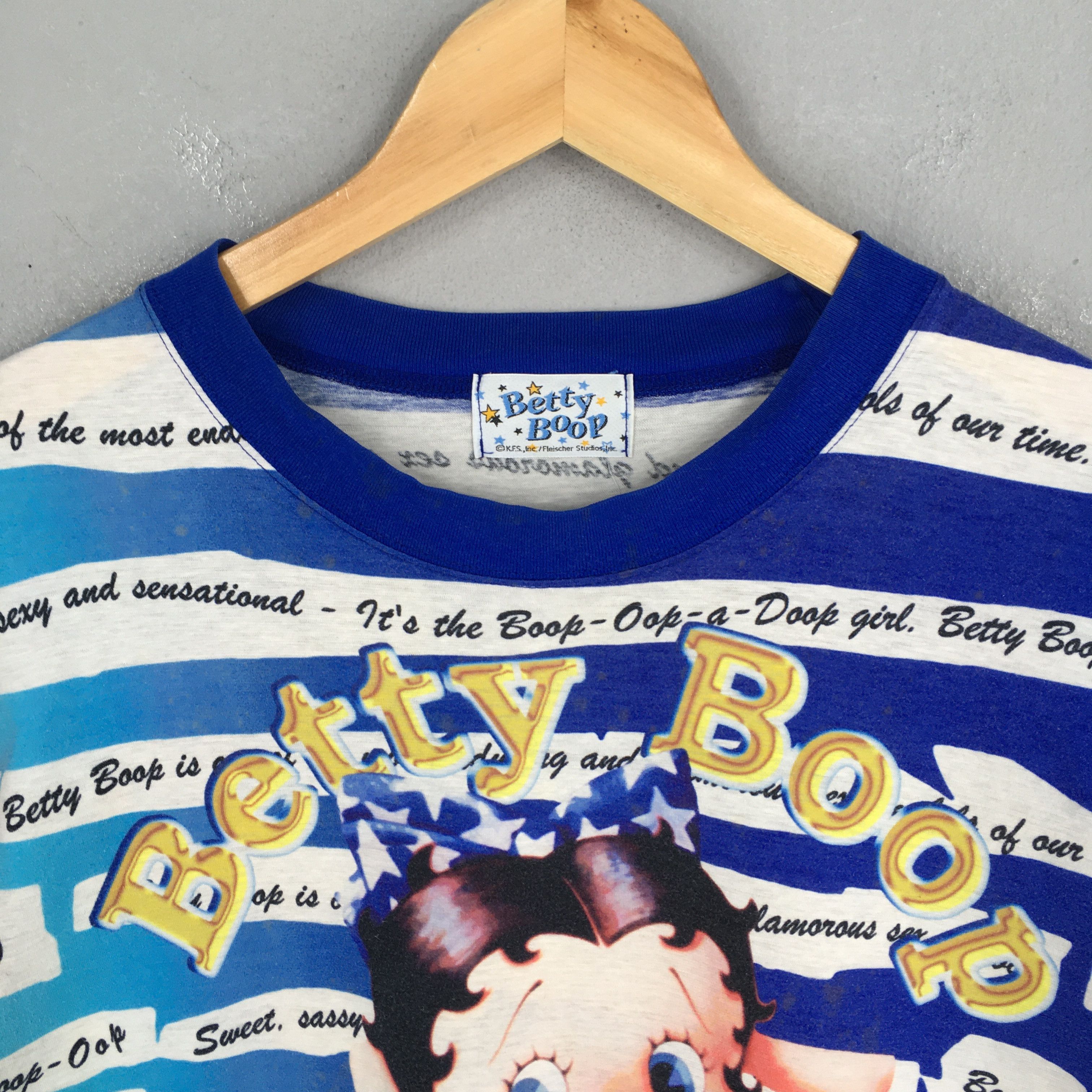 Cartoon Network × Vintage Vintage Betty Boop Sexy Women Blue T shirt Small Size US S / EU 44-46 / 1 - 2 Thumbnail