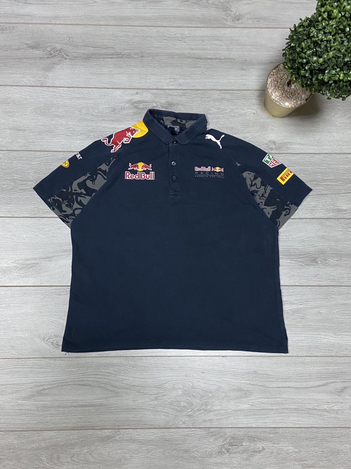 Puma × Red Bull Puma Red Bull Pirelli vintage racing shirt polo Size US XL / EU 56 / 4 - 2 Thumbnail