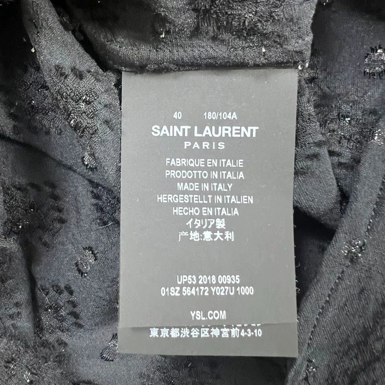 Yves Saint Laurent Saint Laurent19ss Rhombus Shimmering Shirt 2503-Nextarrow Size US XXS / EU 40 - 4 Thumbnail