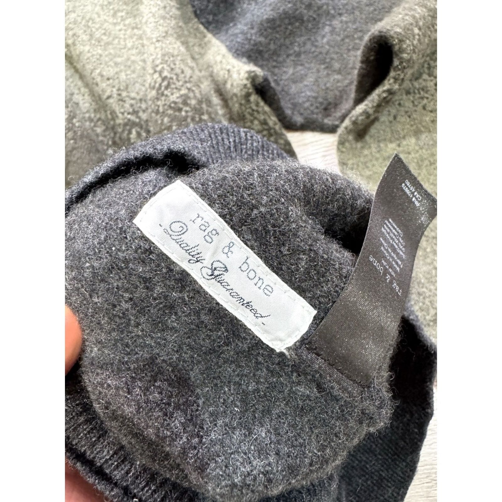 Rag & Bone Rag & Bone Jumper Crew Neck Wool Blend Green Men’s Size Large Sweater Pullover 90% Wool 10% Cashmere Size US L / EU 52-54 / 3 - 7 Thumbnail