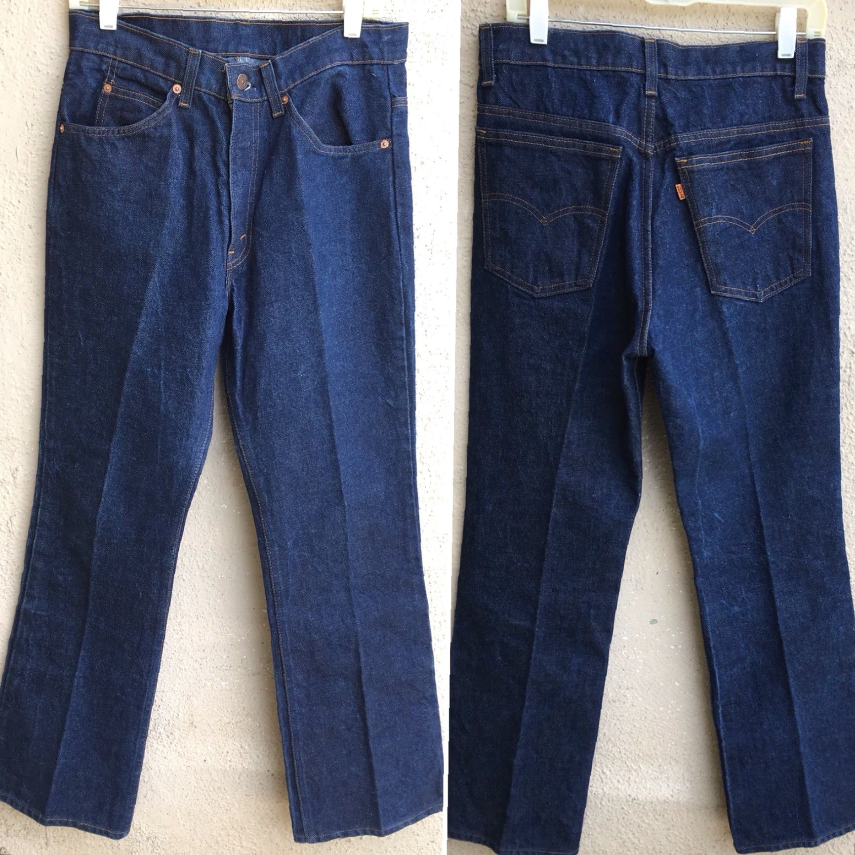 Vintage Vintage Levi’s 517 Orange Tab Jeans 585 Stamp High Waist 32 30 Measure 32 30.5 Denim Blue Regular 32 Inseam 30 Zipper Fly N/A Size US 32 / EU 48 - 6 Thumbnail
