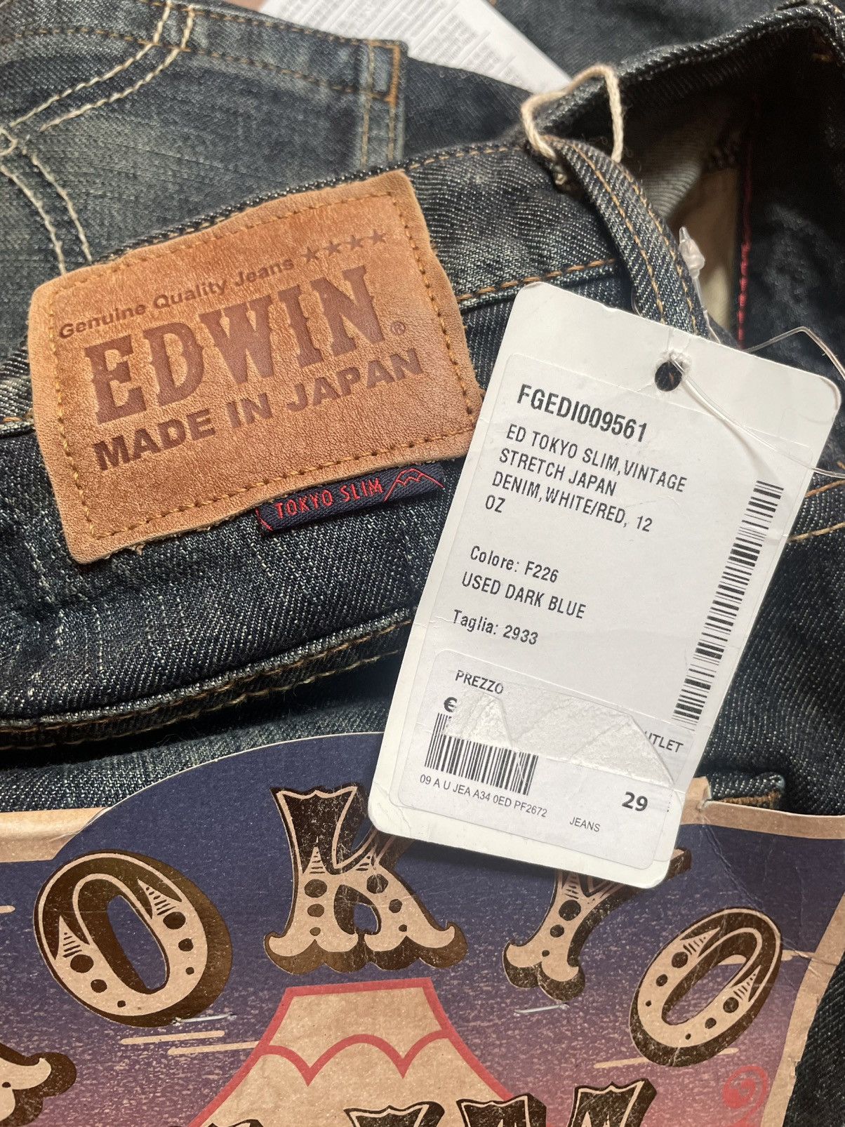 Edwin Edwin Tokyo Slim Vintage Denim Size 29 Size US 29 - 12 Thumbnail