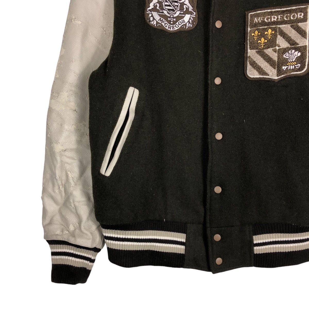Japanese Brand 📌Vintage Bomber Varsity Jacket Leather Mc Gregor Big Logo Size US M / EU 48-50 / 2 - 5 Thumbnail