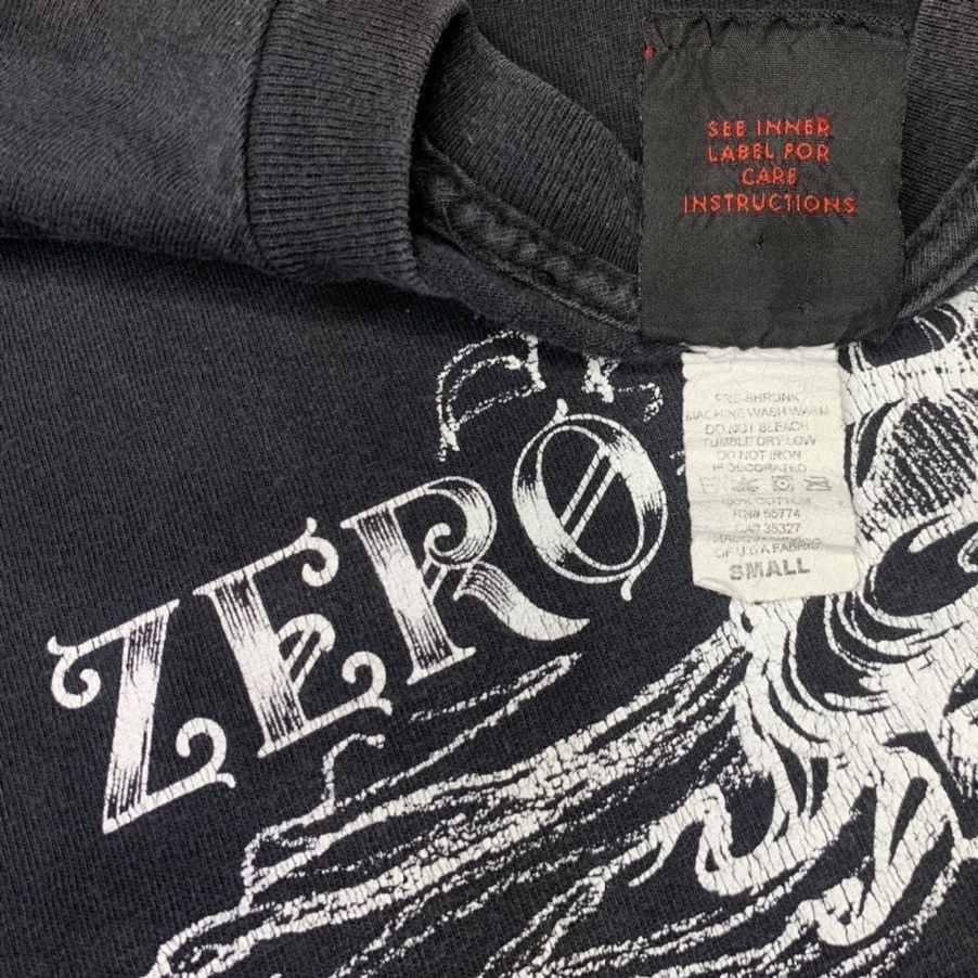 Vintage Vintage 90s Zero Skateboards T-Shirt Black Small Size US S / EU 44-46 / 1 - 4 Thumbnail