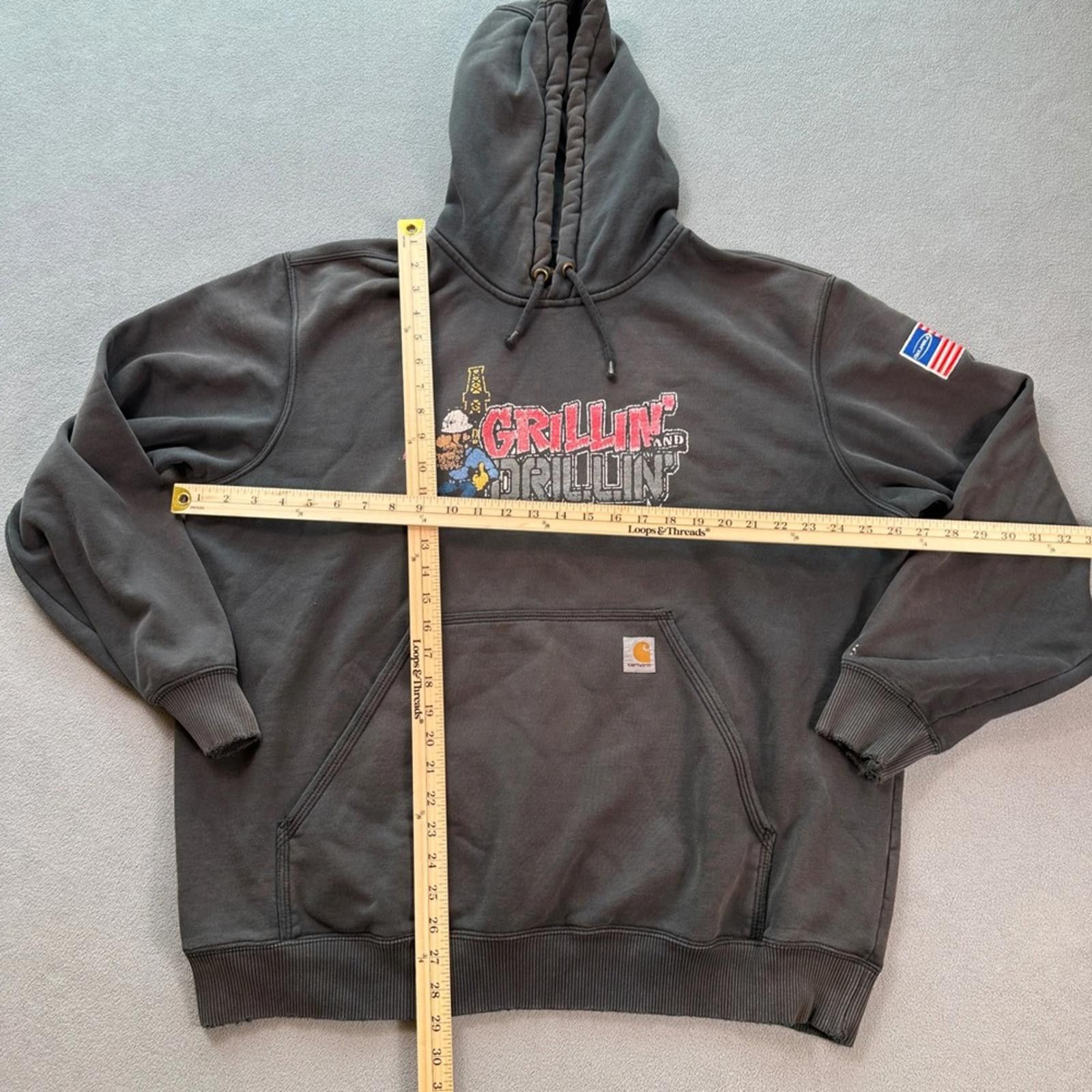 Carhartt Carhartt Grillin Drillin Graphic Hoodie Sweatshirt Men XL Size US XL / EU 56 / 4 - 3 Thumbnail