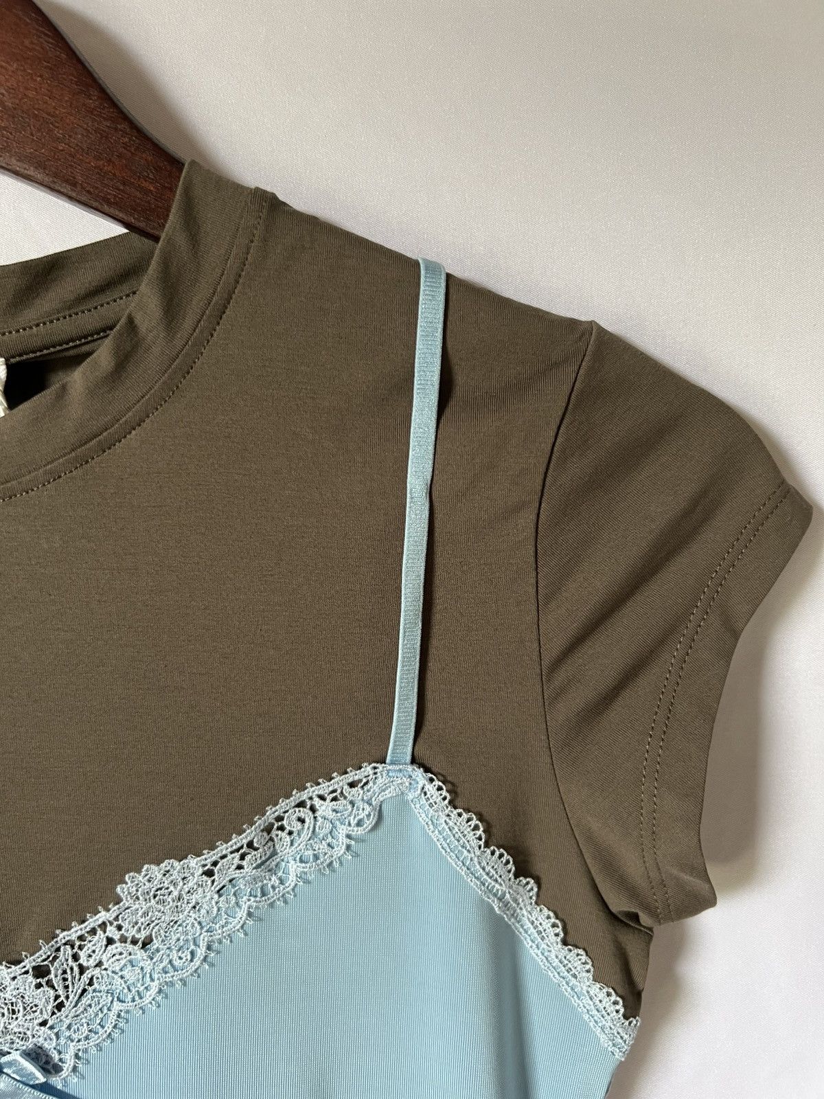 Acne Studios Acne Studios Layered Lace T-Shirt Size XXS / US 00 / IT 34 - 3 Thumbnail