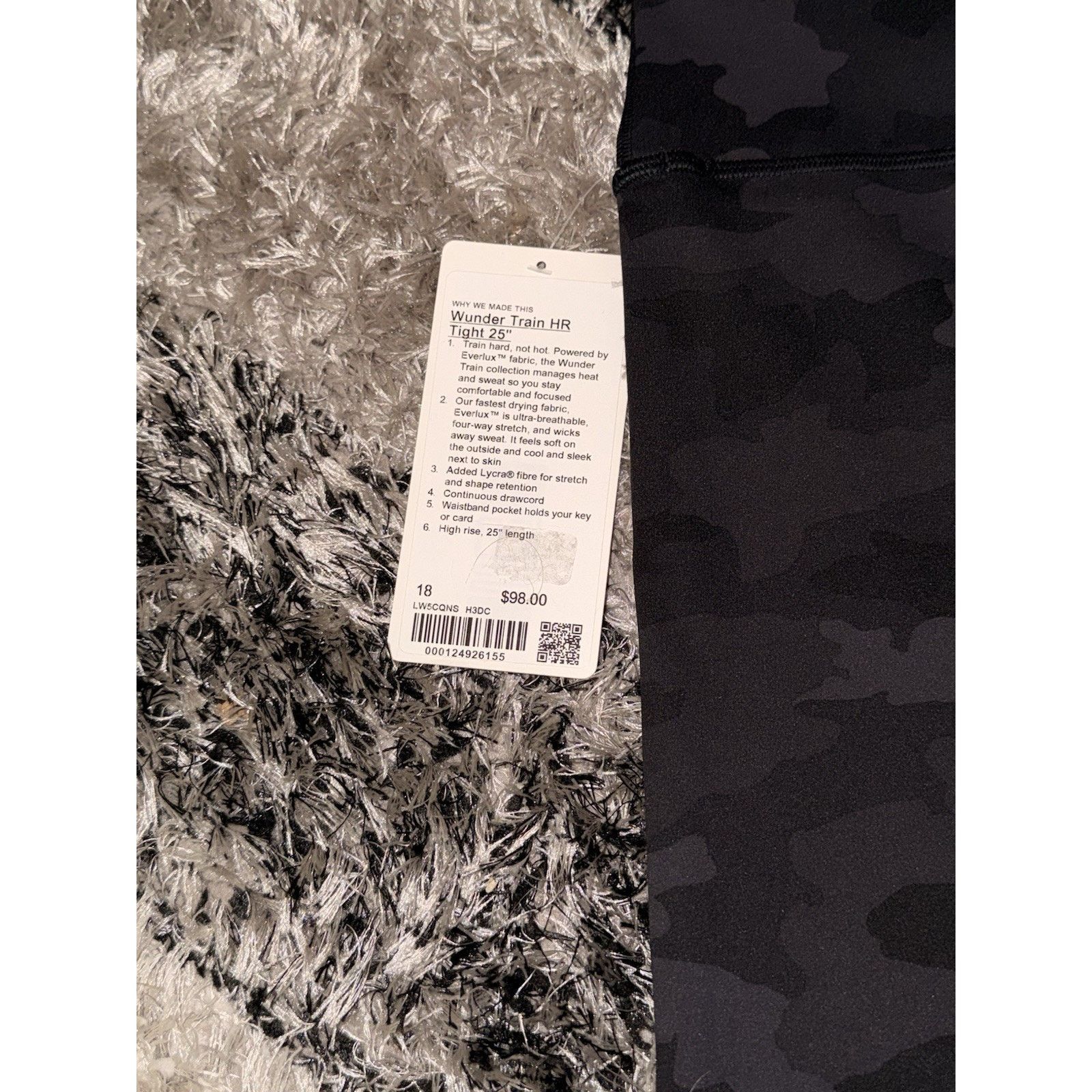 Lululemon Lululemon Wunder Train HR Tight 25” Camo Grey Size 18 NWT Size 40" / US 18 - 5 Thumbnail