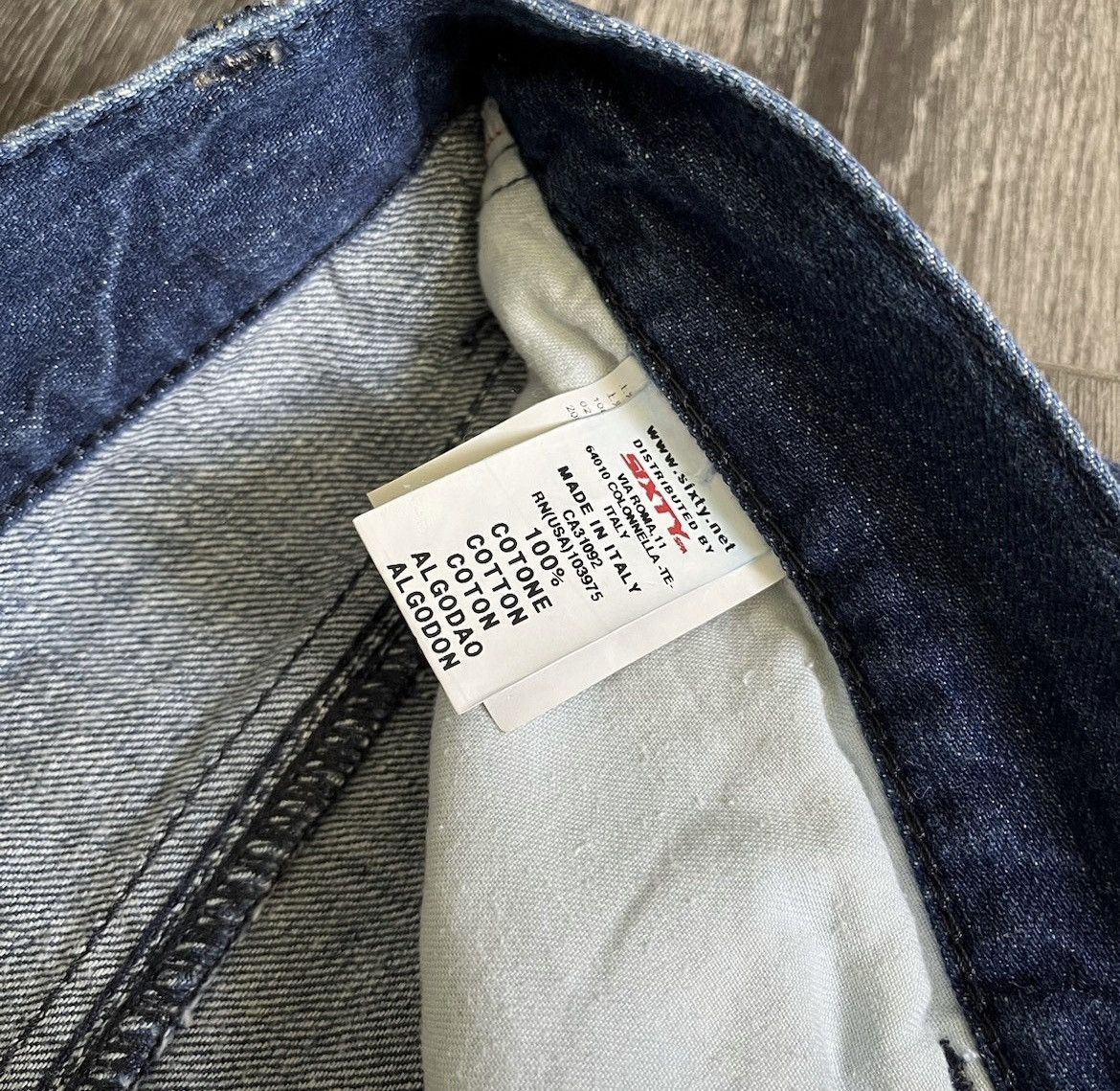 Energie Vintage Energie Sixty Mulligan Distressed Denim Jeans 33x32 Size US 33 - 8 Thumbnail