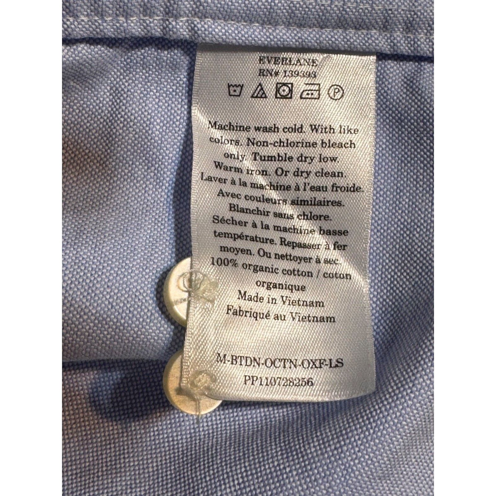 Everlane Everlane Classic Oxford Shirt Organic Blue Large Tall Size US L / EU 52-54 / 3 - 6 Thumbnail