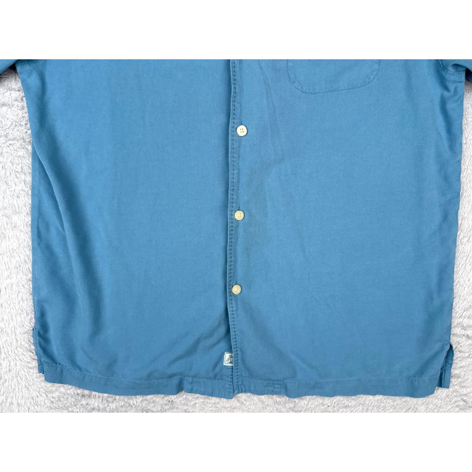 Tommy Bahama Tommy Bahama Shirt Men Large Blue 100% Silk Button Up Hawaiian Camp Pocket Mens Size US L / EU 52-54 / 3 - 5 Thumbnail