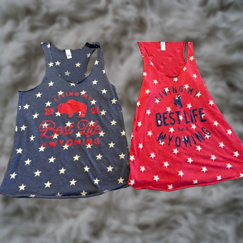 Alife Wyoming Tank Top Shirt L Women Red 100% Cotton Lightweight Basic - Best Life Lot Of 2 Size L / US 10 / IT 46 - 1 Thumbnail
