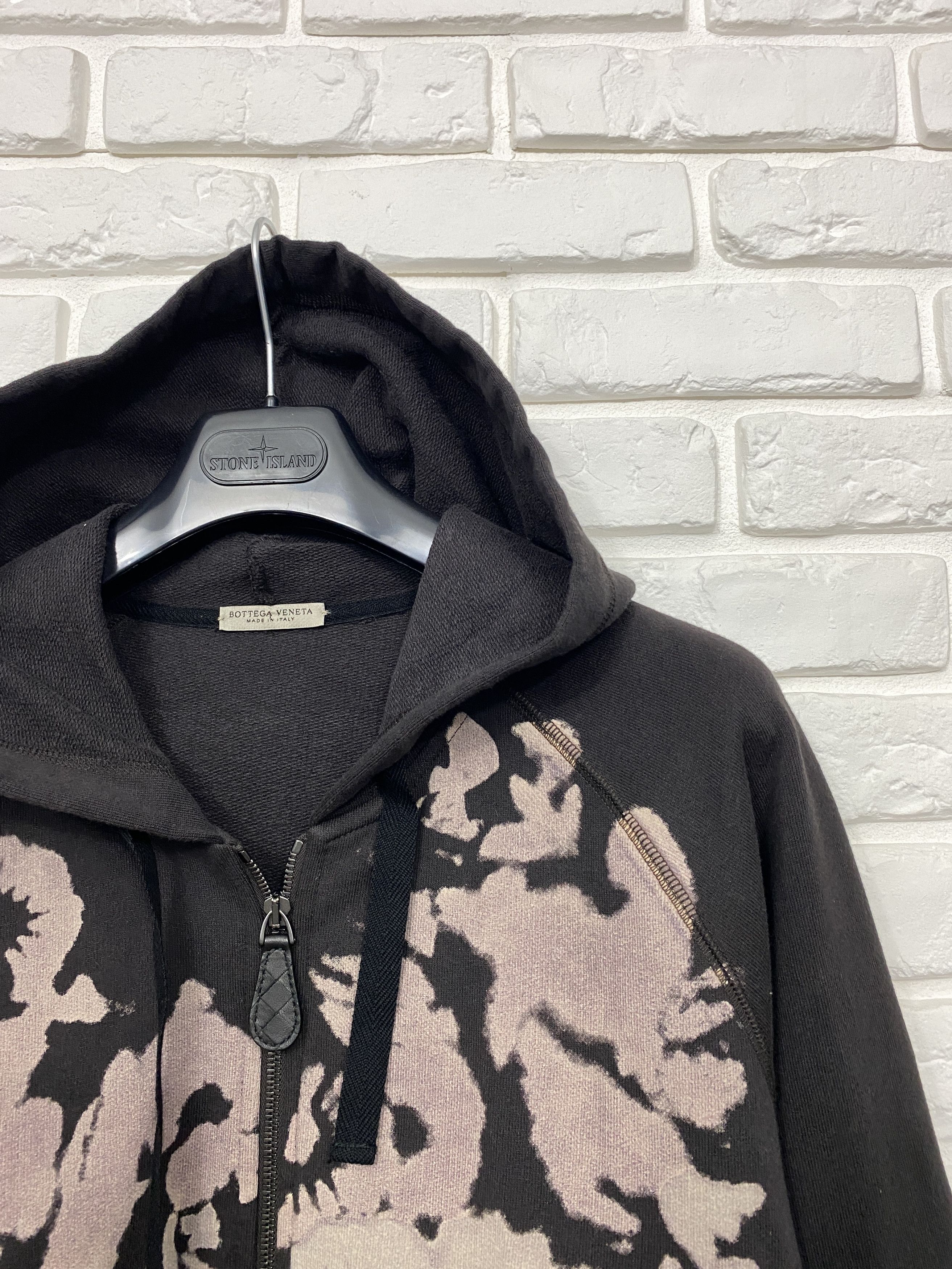 Bottega Veneta BOTTEGA VENETA Cotton Zip Hoodie Brown Acid Wash Size 48 Size US M / EU 48-50 / 2 - 2 Thumbnail