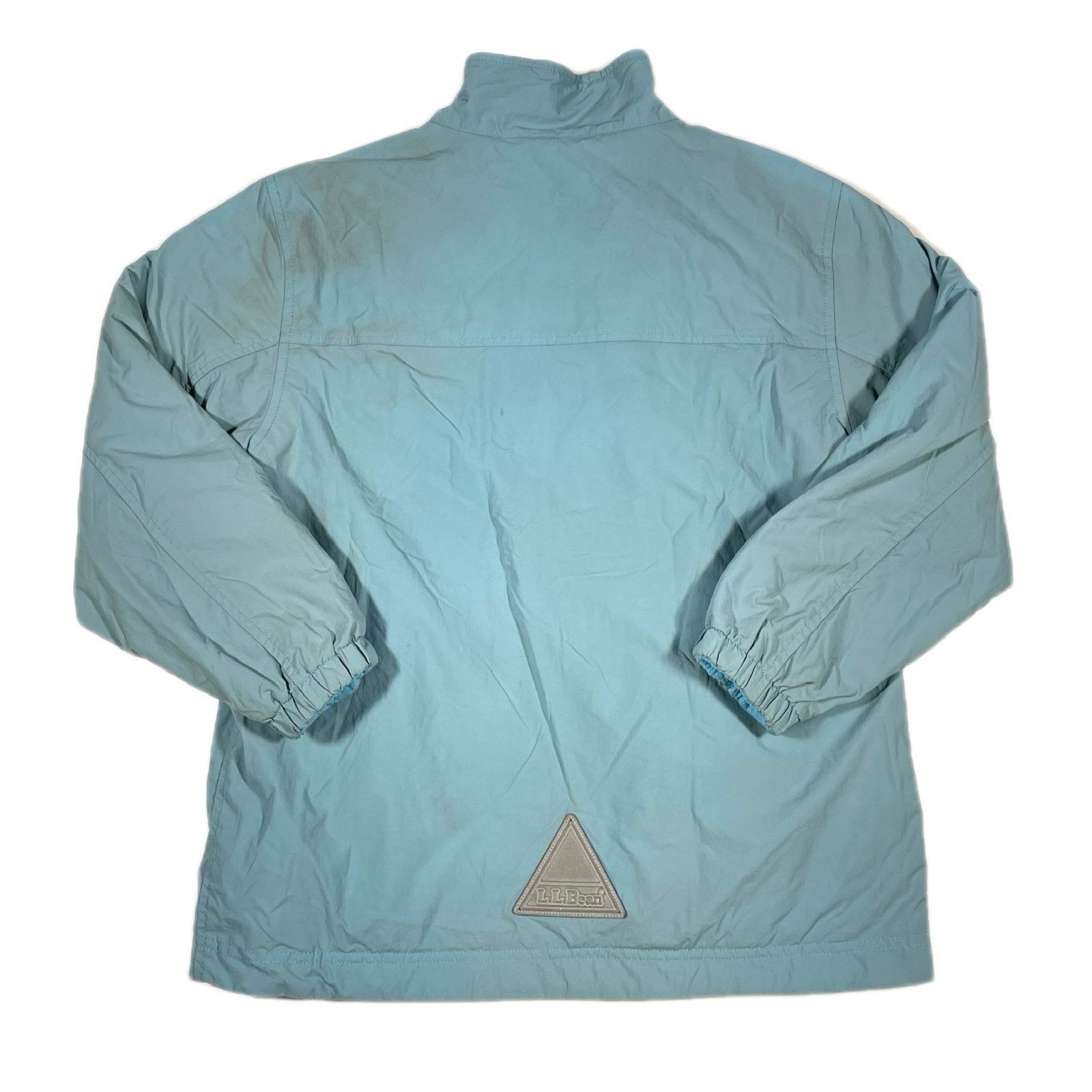 L.L. Bean LL Bean Blue Reversible Fleece Jacket Size Youth Medium Size M / US 6-8 / IT 42-44 - 8 Thumbnail