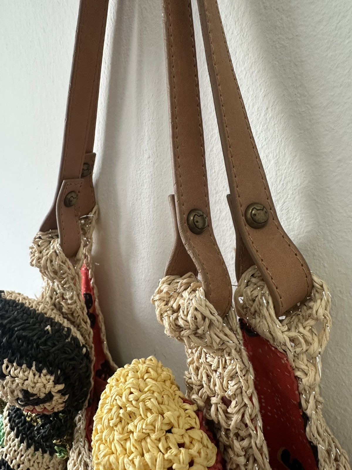 Tsumori Chisato Tsumori Chisato Basket Knit Motif With Drawsting Tote Bag Size ONE SIZE - 6 Thumbnail