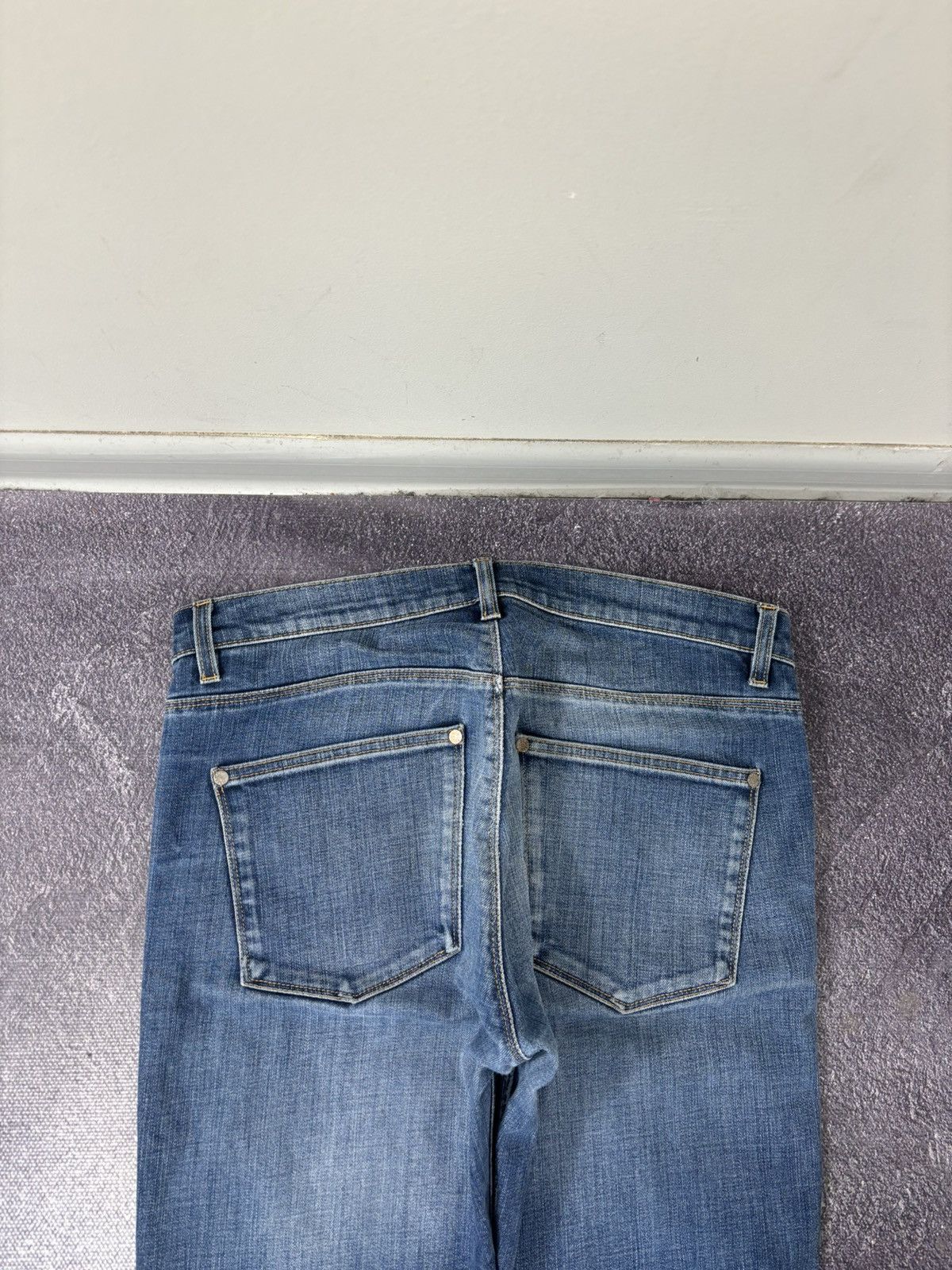 Acne Studios Acne Studios Max Prince Faded Blue Slim Straight Denim Jeans Size US 31 - 12 Thumbnail