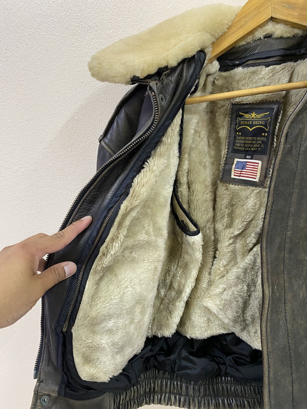Genuine Leather Vtg Leather Jacket Human Being Size US M / EU 48-50 / 2 - 11 Thumbnail