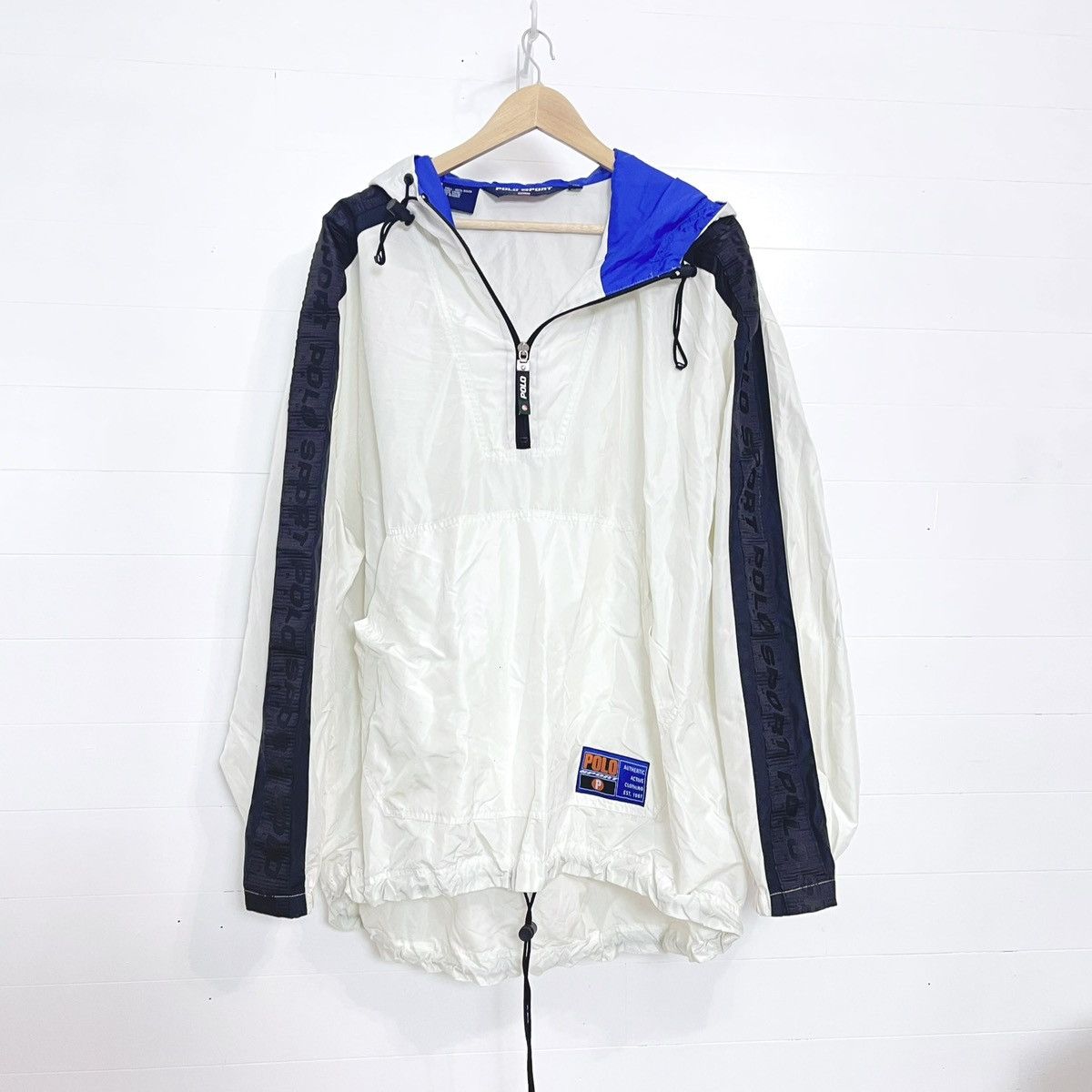 Polo Ralph Lauren Polo Sport 90’s Ralph Lauren 1/4 Zip Hooded Windbreaker Size US XL / EU 56 / 4 - 1 Thumbnail