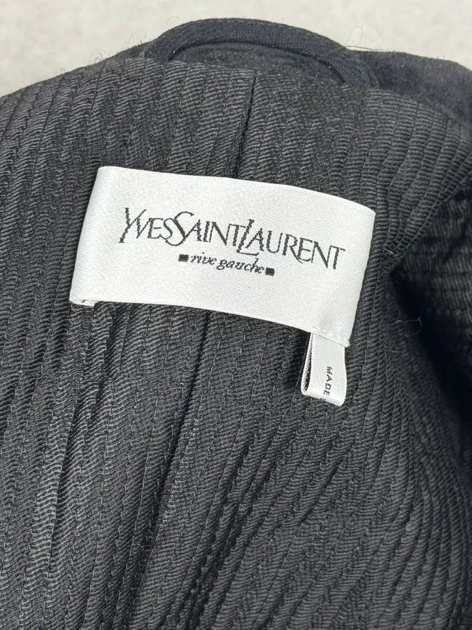 Yves Saint Laurent 2000s Yves Saint Laurent Black Classy Caban Jacket Size 42R - 13 Thumbnail