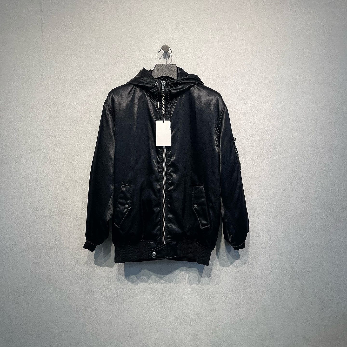 Celine CELINE Logo Hooded Bomber Jacket Size M Size US M / EU 48-50 / 2 - 1 Thumbnail