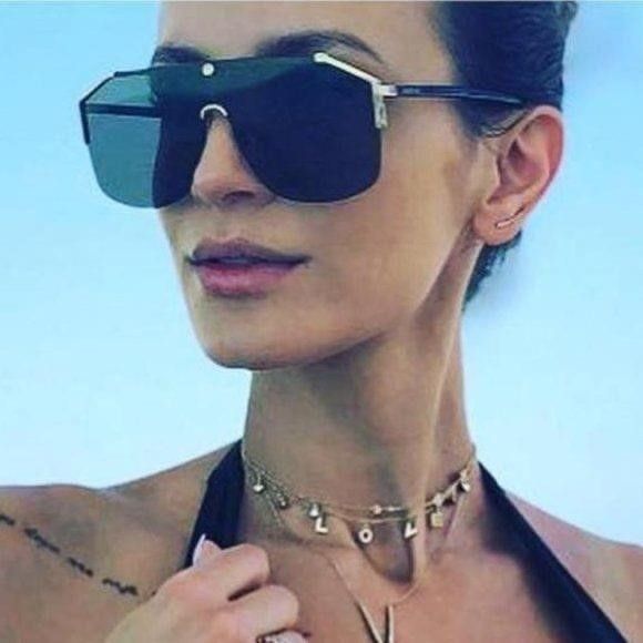 Gucci New - GUCCI Metal Rimless Square Sunglasses GG0291S Black Go Size ONE SIZE - 11 Thumbnail