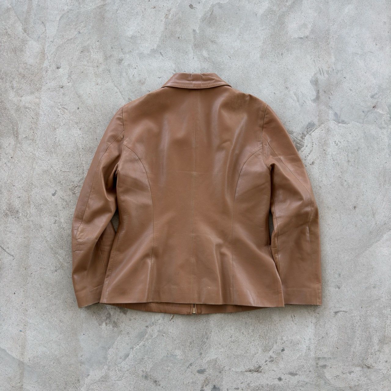 Trussardi Trussardi Jeans Womens Brown Real Leather Jacket Size 42 IT Size M / US 6-8 / IT 42-44 - 2 Thumbnail